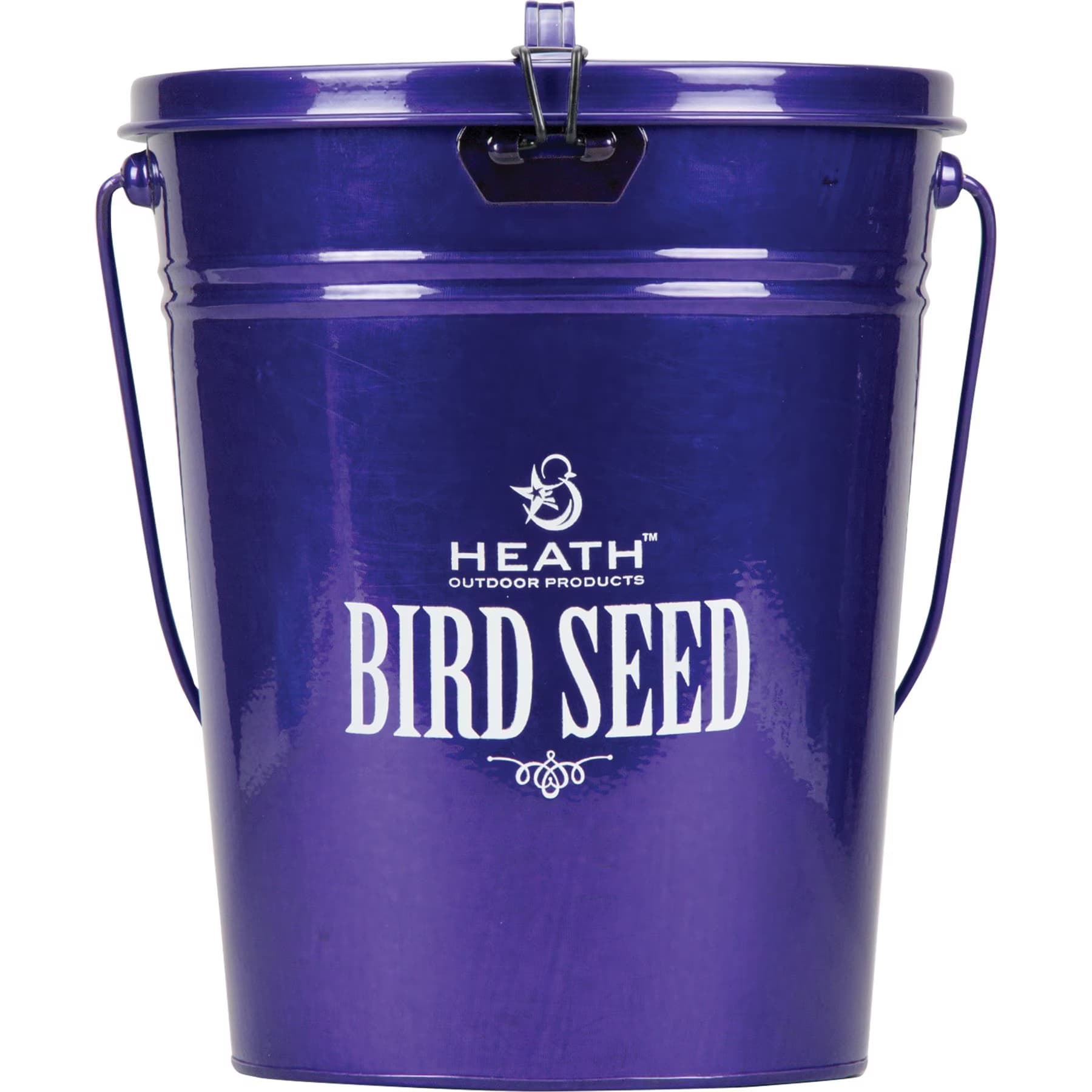 Heath Heath Bird Seed Storage Container, Purple, 15-lb