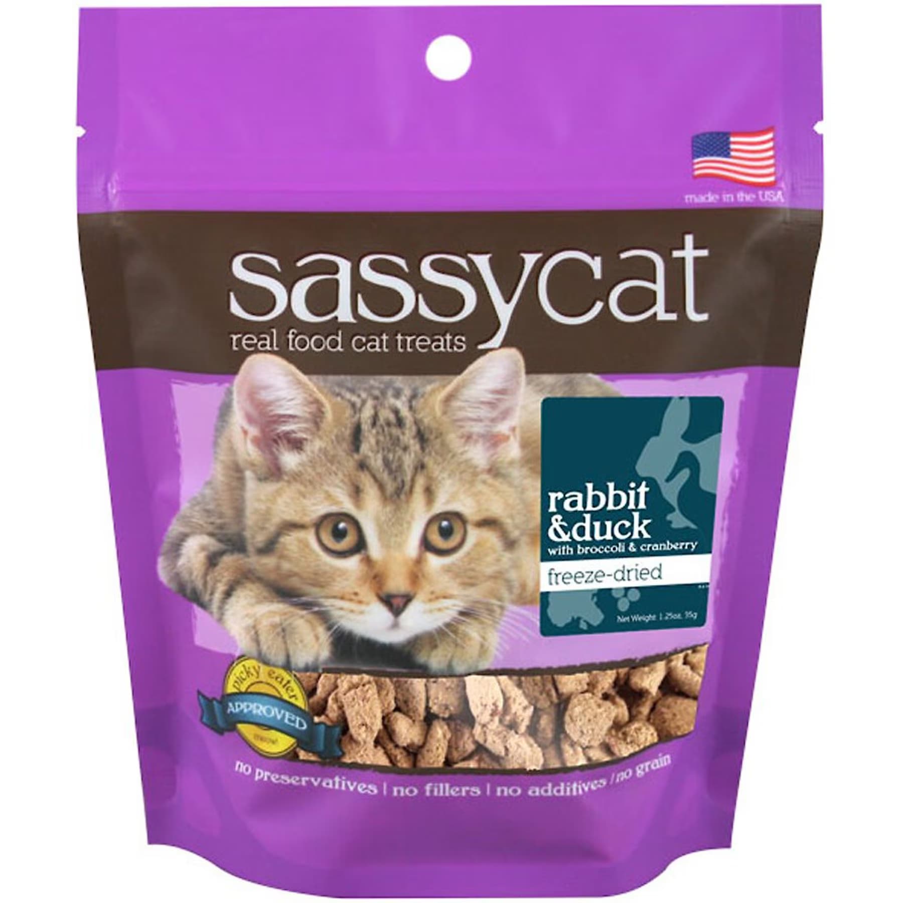Herbsmith Herbsmith Sassy Cat Rabbit & Duck with Broccoli & Cranberry Freeze-Dried Cat Treats