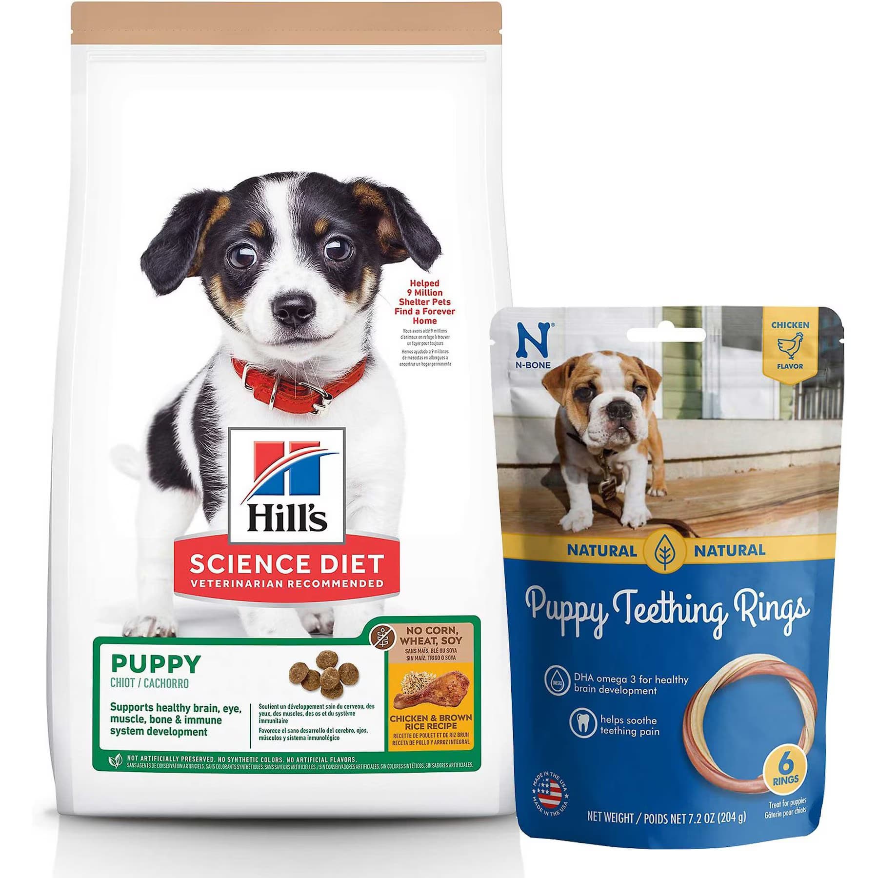 N-Bone||Hill's Science Diet Hill’s Science Diet Puppy Chicken & Brown Rice Recipe Dry Dog Food