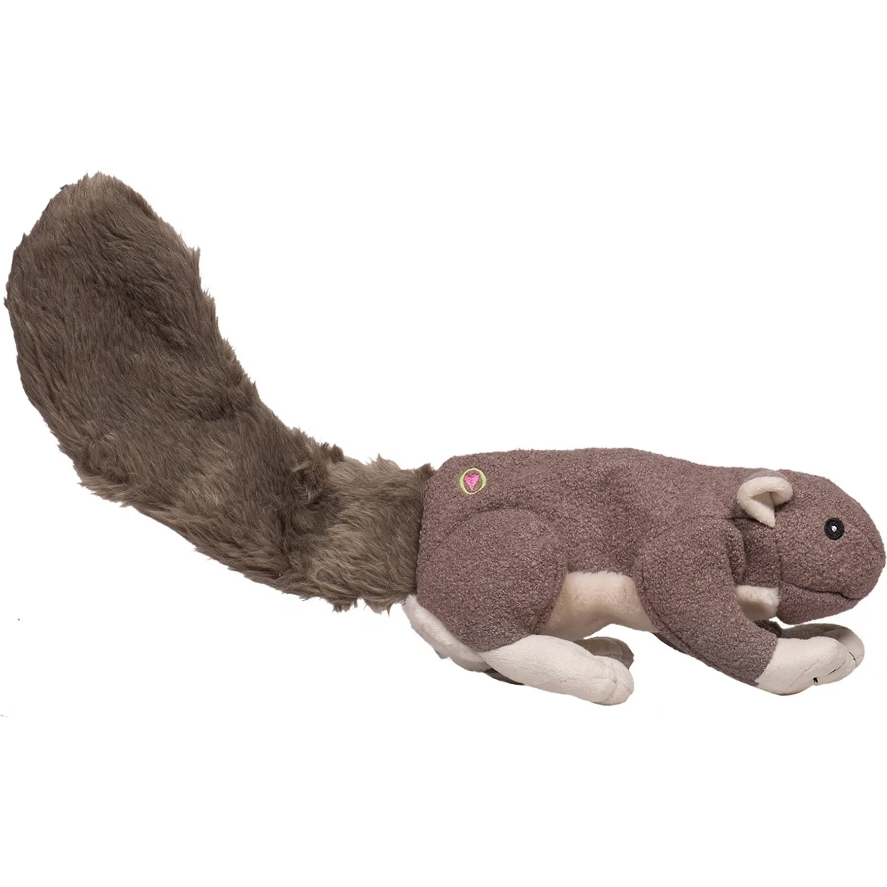 HuggleHounds Feller Durable Plush Squirrel Squeaky Dog Toy, Lil Squirrel — Lil' Fellar — view 2