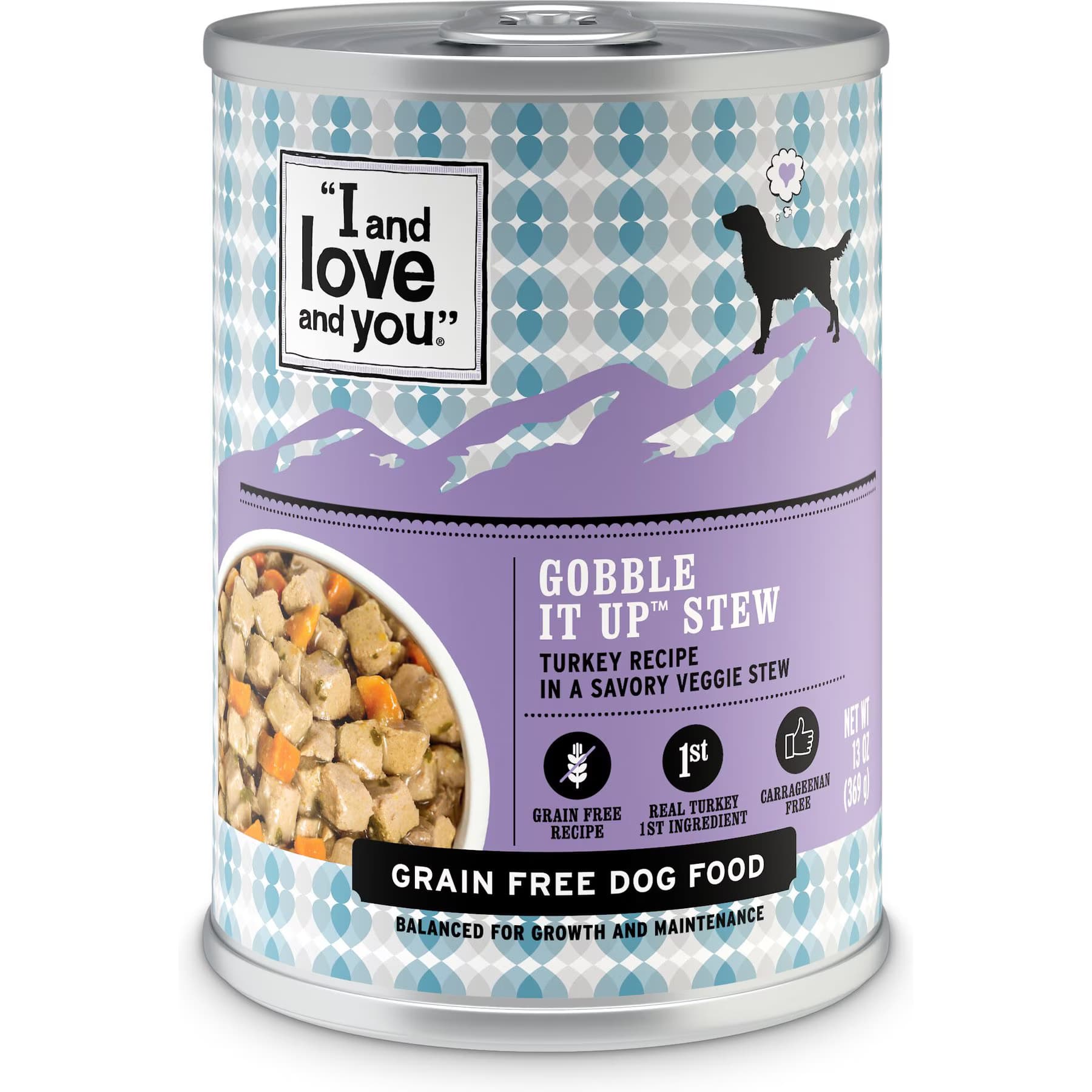 I and Love and You I and Love and You Gobble It Up Stew Grain-Free Canned Dog Food, 13-oz