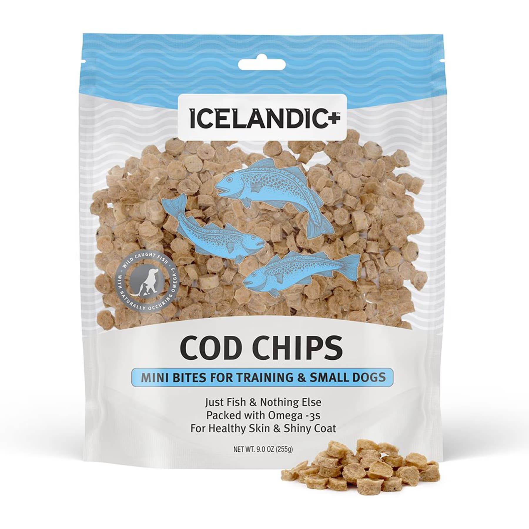 Icelandic+ Icelandic+ Mini Cod Fish Chips Dehydrated Dog Treats