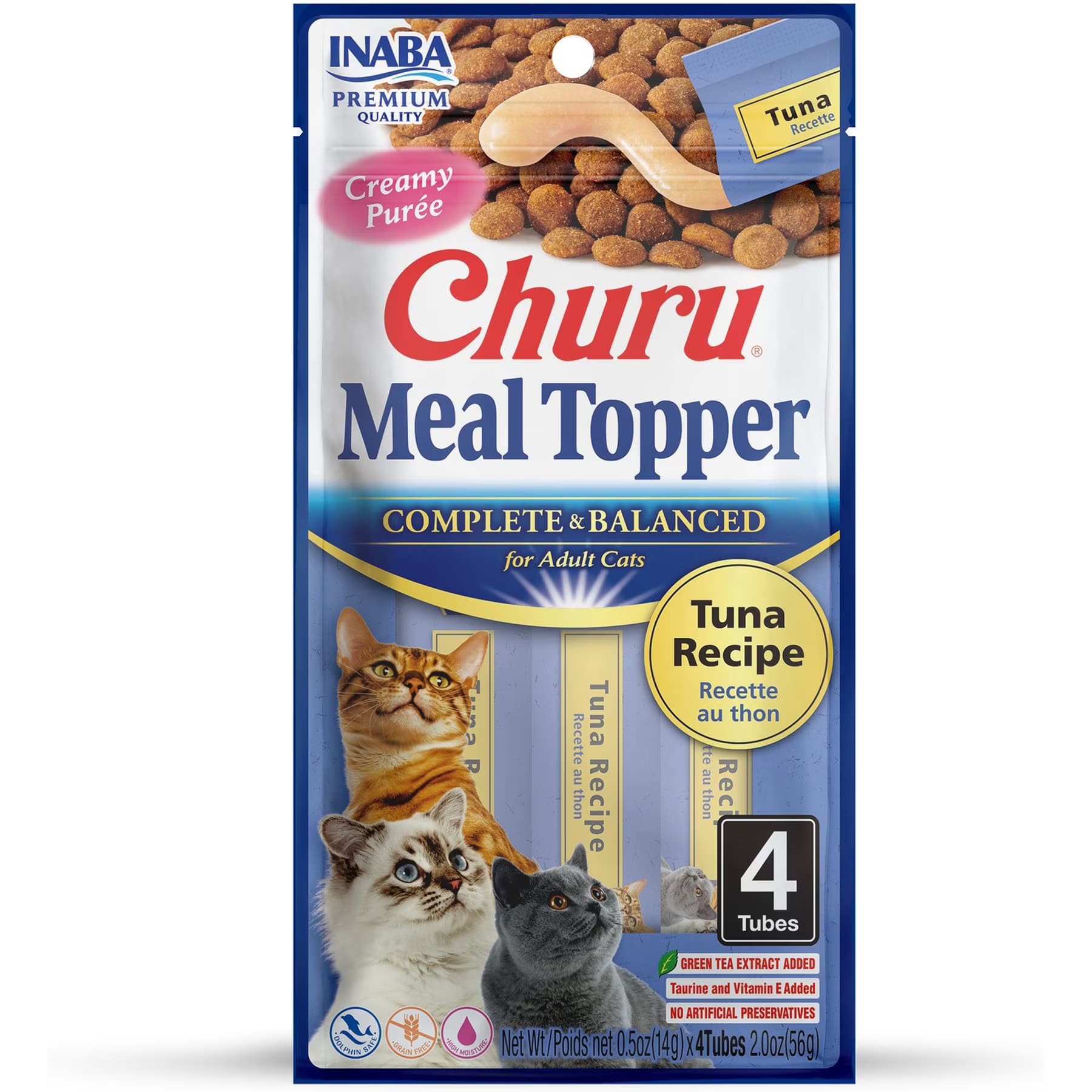 Inaba Inaba Churu Tuna Recipe Grain-Free Cat Lickable Treats Food Topper