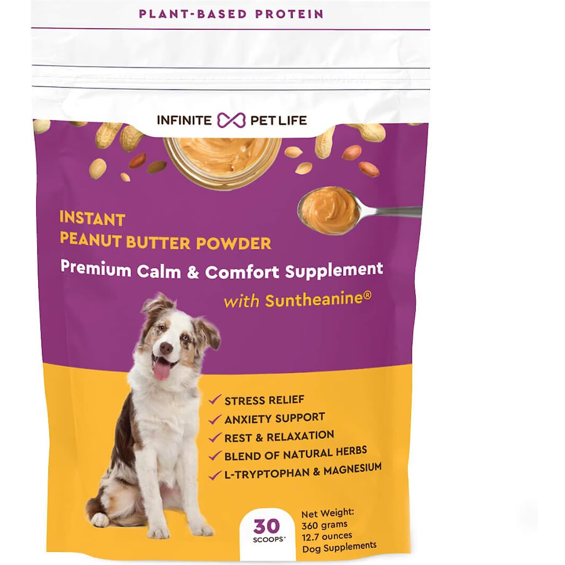 Infinite Pet Life Infinite Pet Life Premium Calm & Comfort Powder Supplement for Dogs, 30 servings