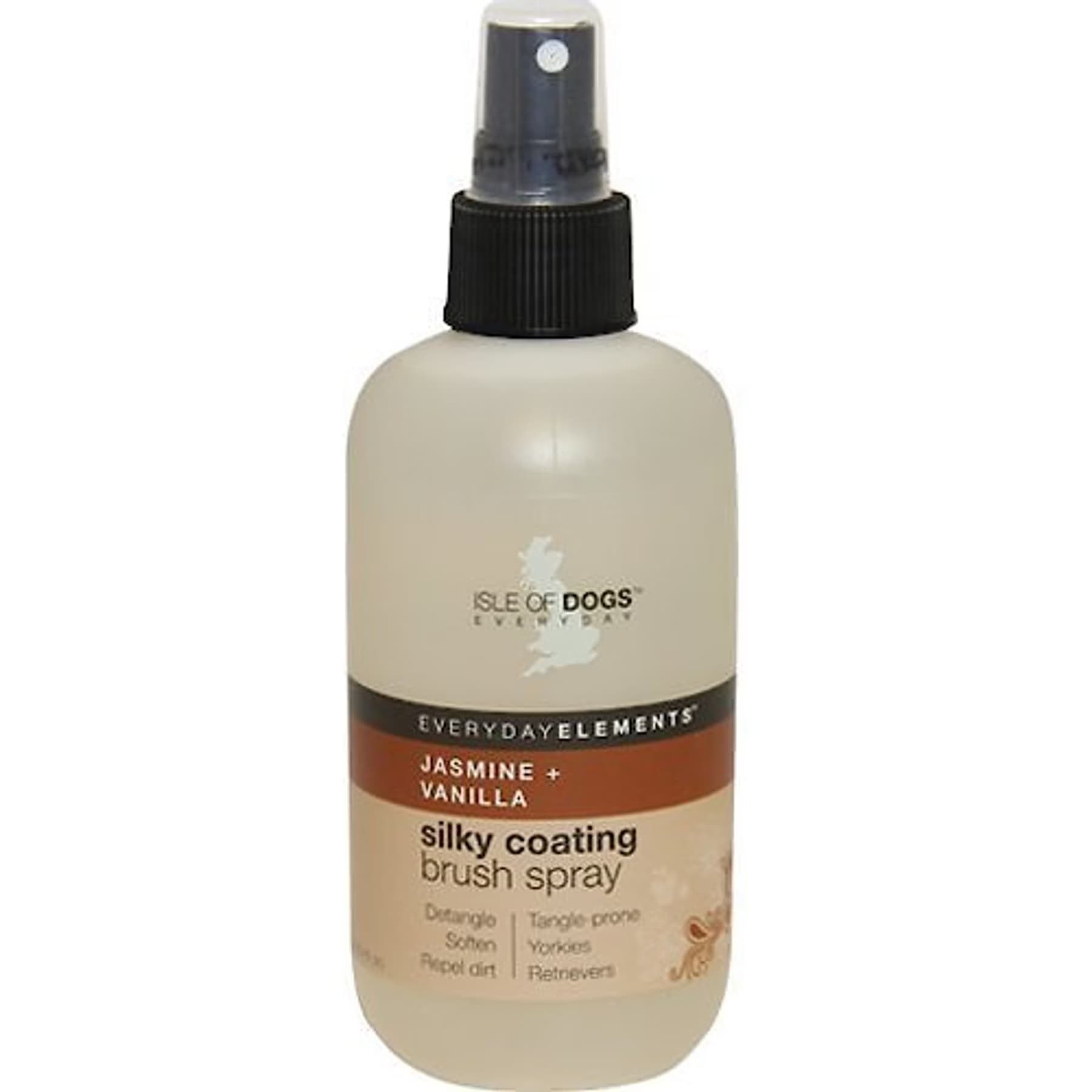 Isle of Dogs Isle of Dogs Everyday Jasmine & Vanilla Silky Coating Brush Conditioning Spray, 8-fl oz bottle