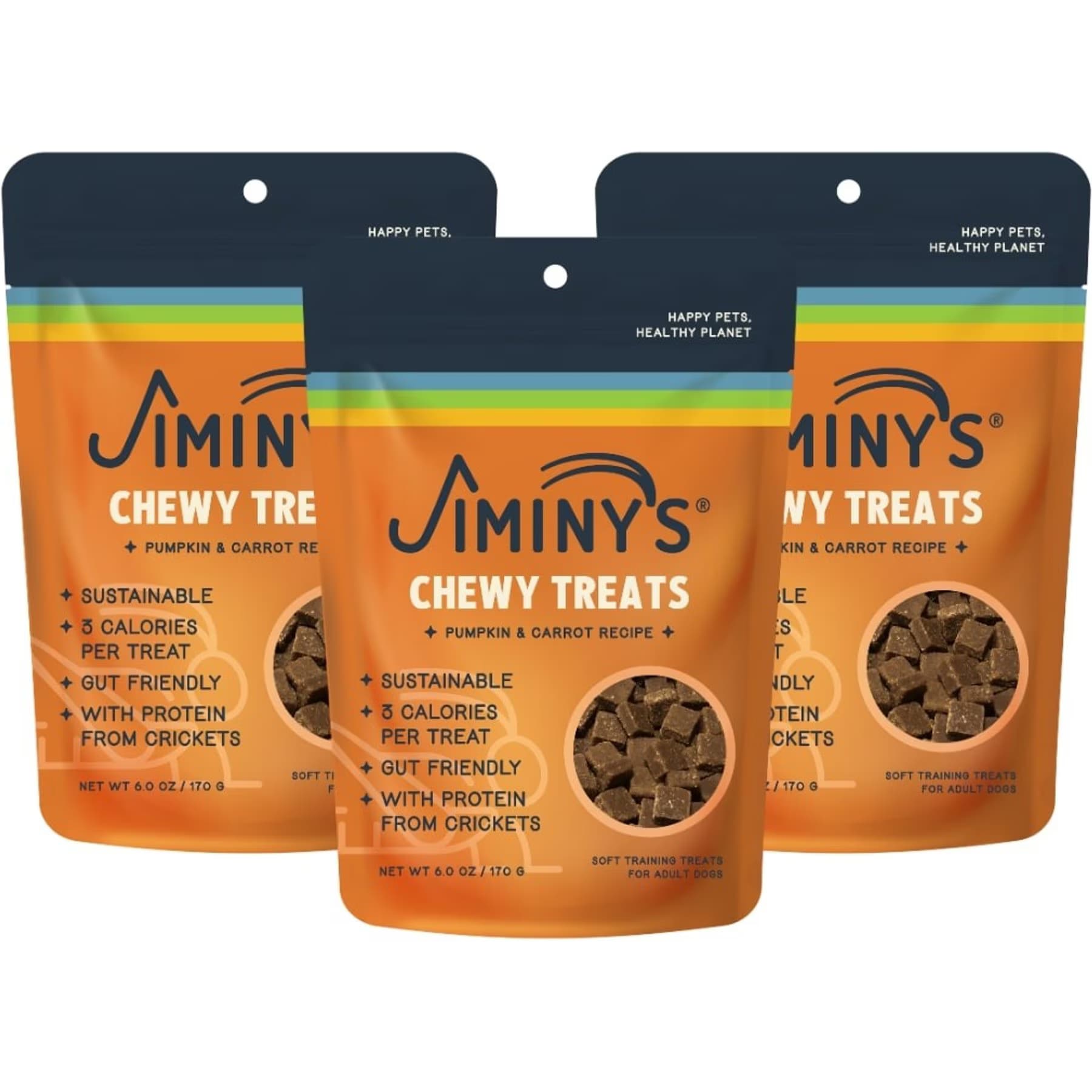 Jiminy's Jiminy’s Cricket Cookie Pumpkin & Carrot Recipe Chicken-Free Soft Training Dog Treats