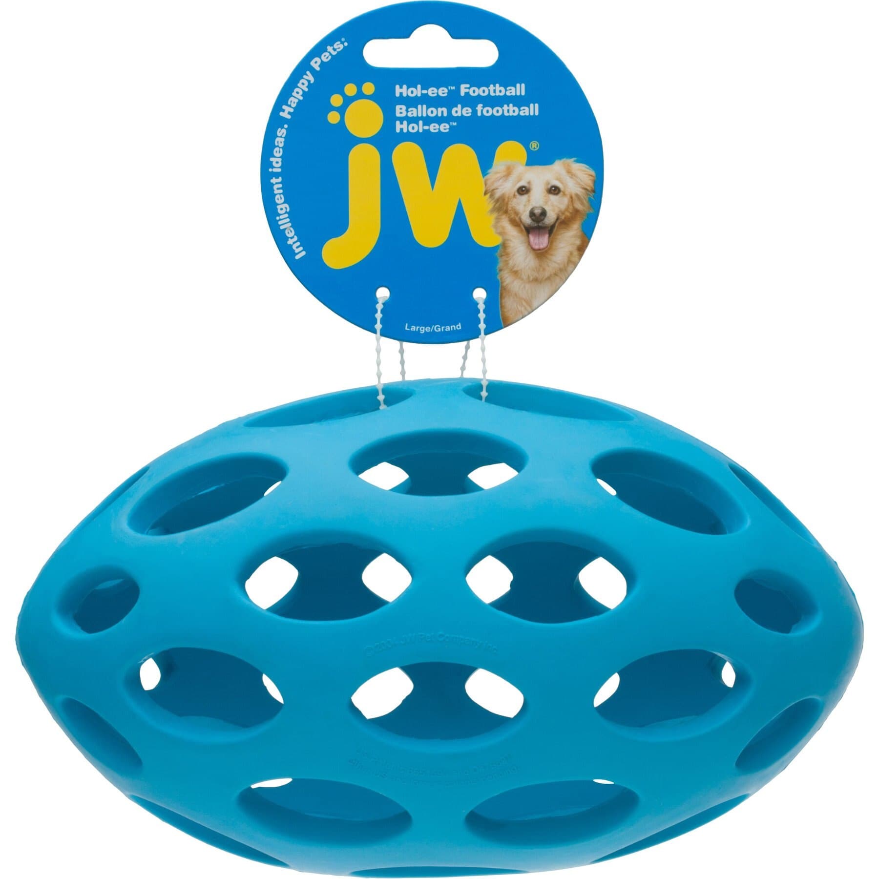 JW Pet Hol-ee Football Dog Toy, Color Varies, Medium — view 4