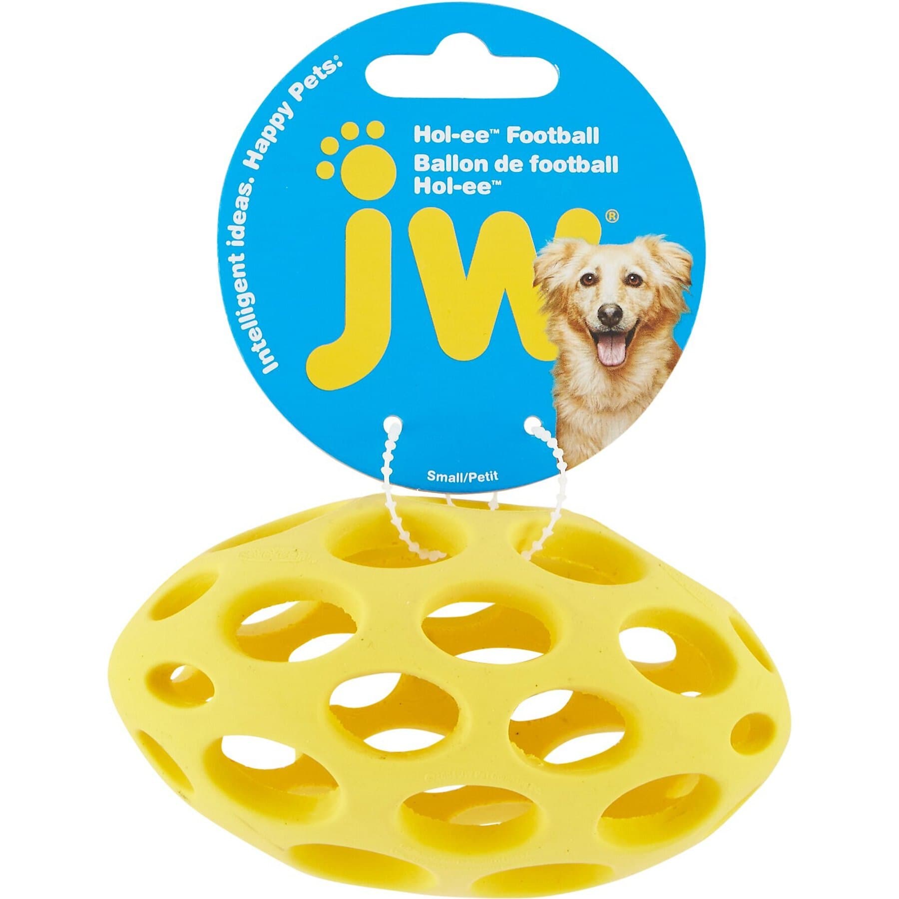 JW Pet Hol-ee Football Dog Toy, Color Varies, Medium — view 3