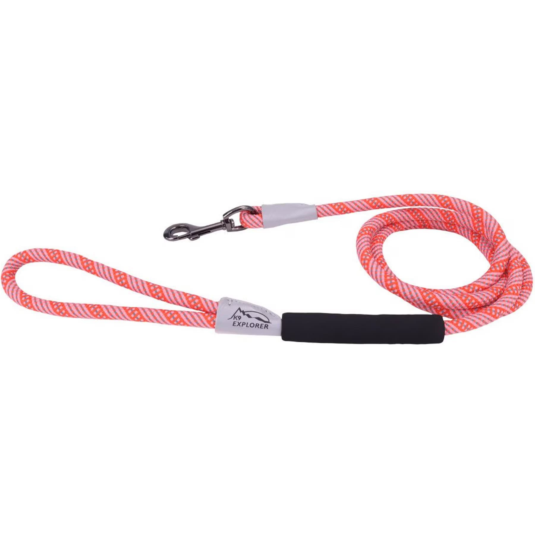 K9 Explorer K9 Explorer Brights Reflective Braided Rope Snap Leash, Canyon