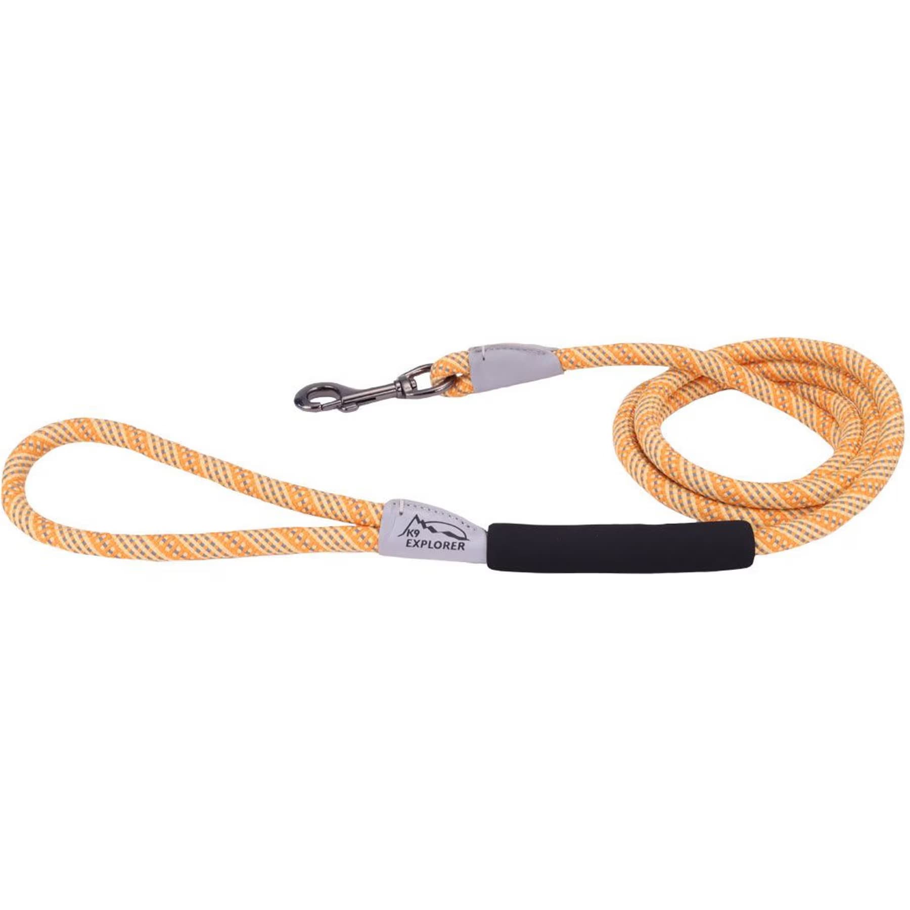 K9 Explorer K9 Explorer Brights Reflective Braided Rope Snap Leash, Desert