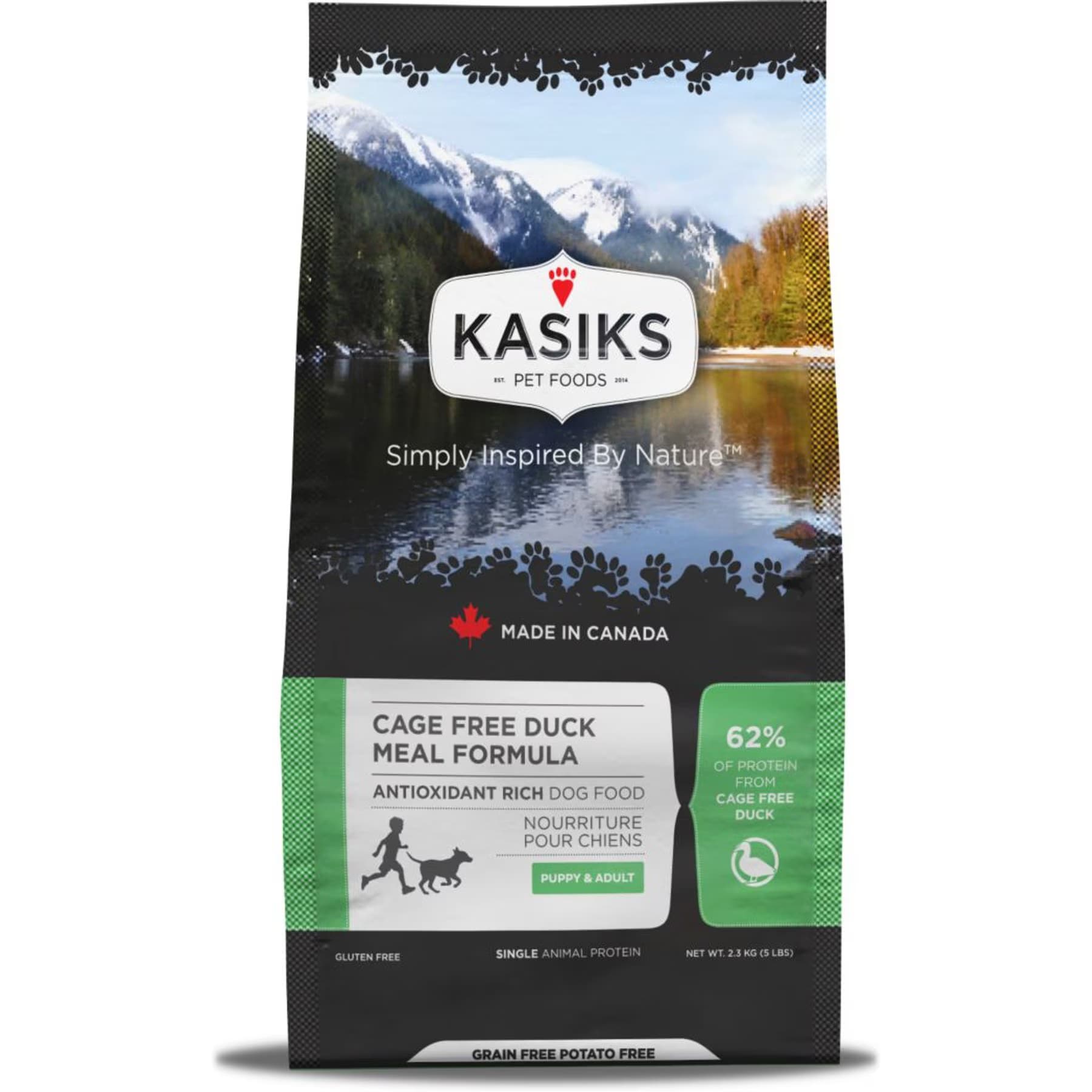 KASIKS KASIKS Cage Free Duck Meal Formula Grain-Free Dry Dog Food