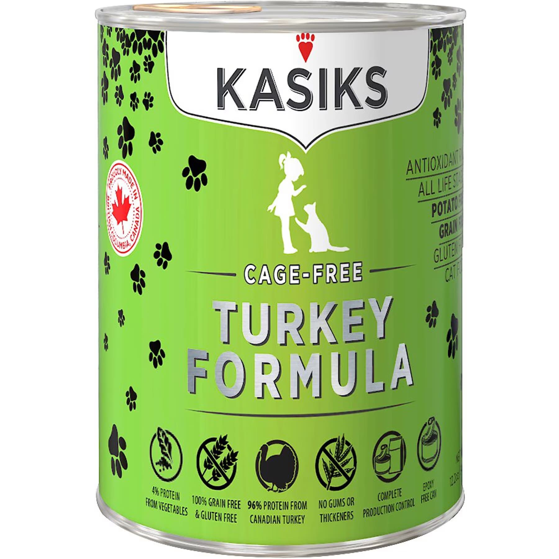 KASIKS Cage-Free Turkey Formula Grain-Free Canned Cat Food, 12.2-oz — view 2
