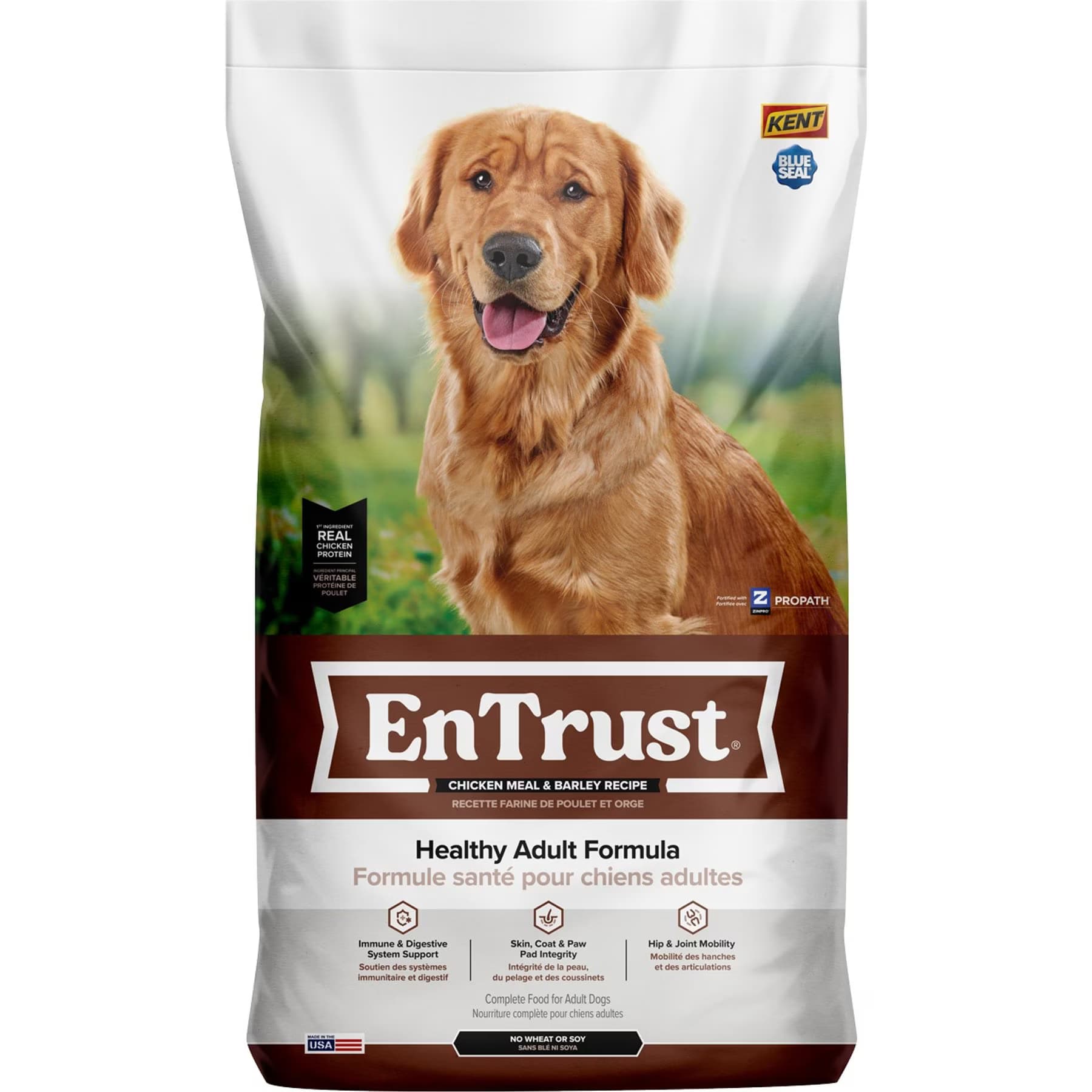Kent / Blue Seal EnTrust Adult Chicken Meal & Barley Recipe Dry Dog Food — view 3