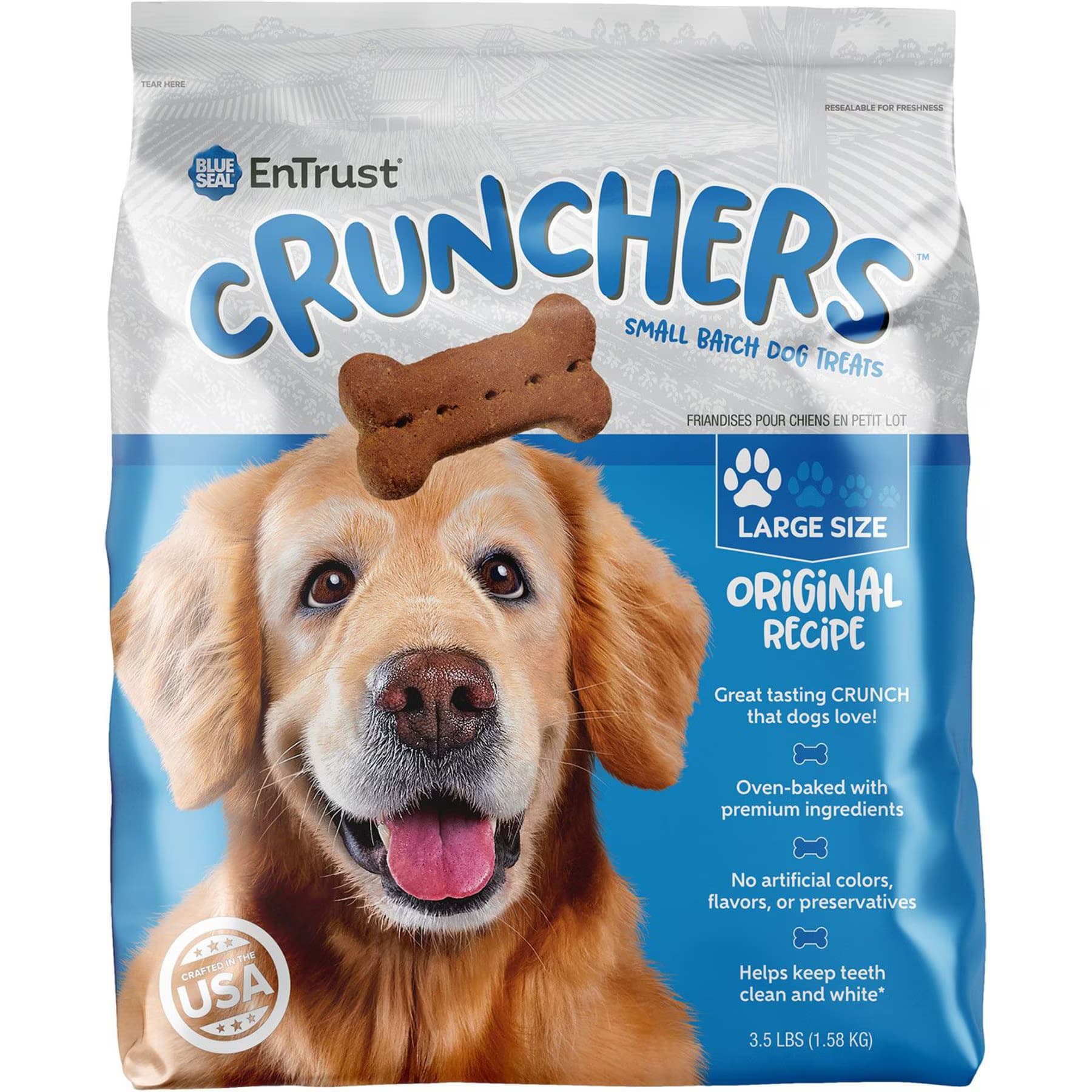 Kent / Blue Seal Kent / Blue Seal EnTrust Crunchers Original Crunchy Dog Treats, Large