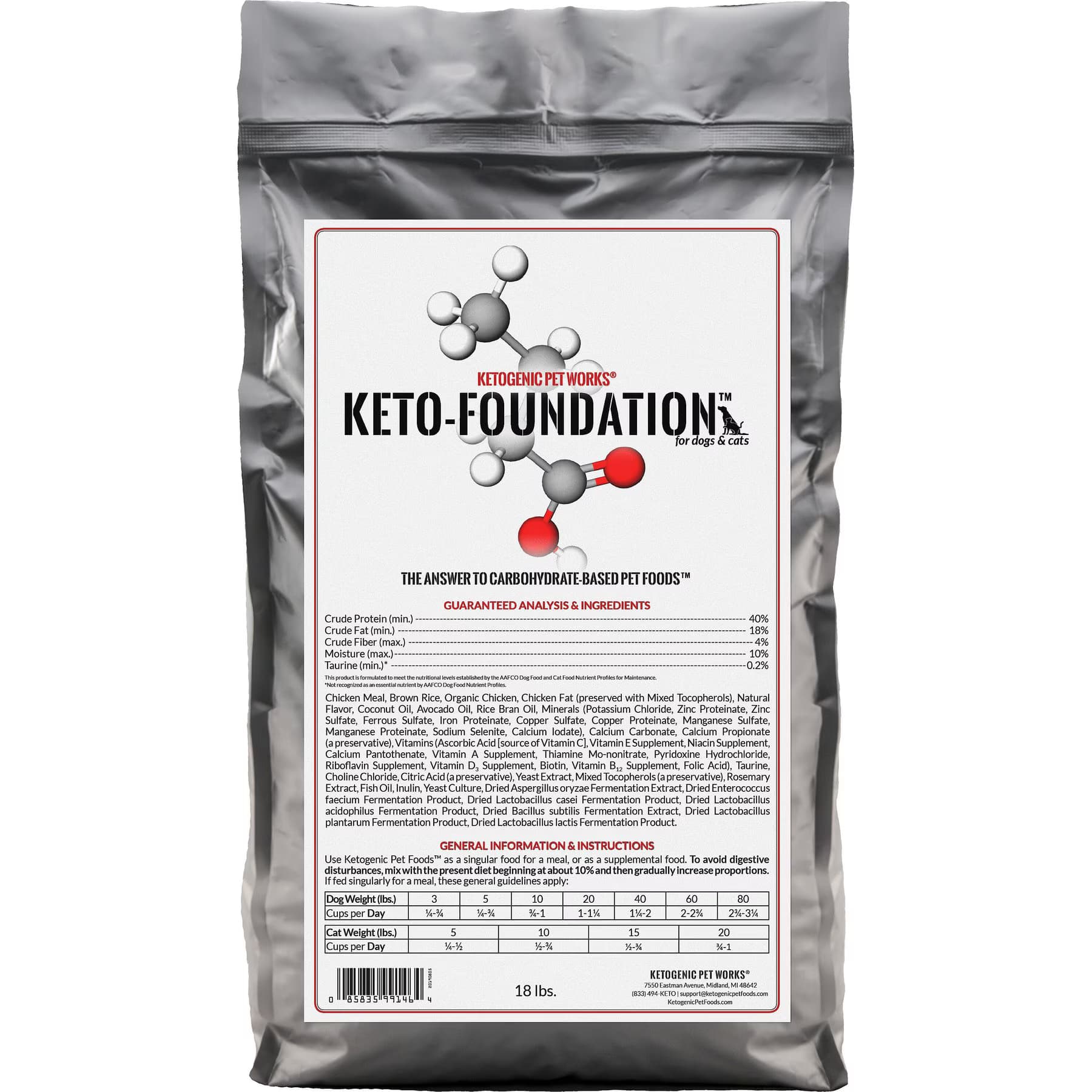 Ketogenic Pet Food Ketogenic Pet Food Keto Foundation Dog & Cat Dry Food