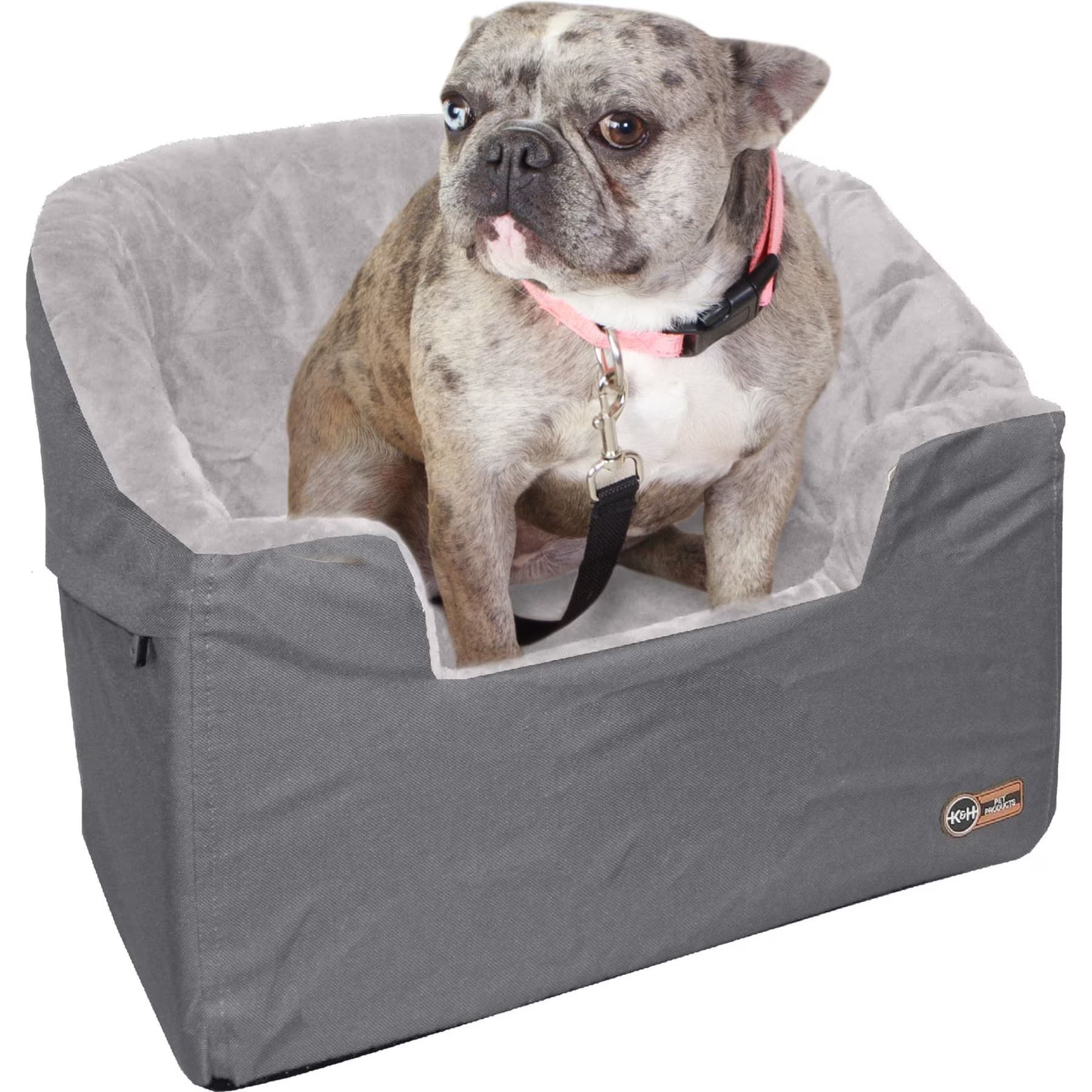K&H Pet Products Bucket Booster Seat Knockdown Dog Booster Seat, Gray, Small — view 2