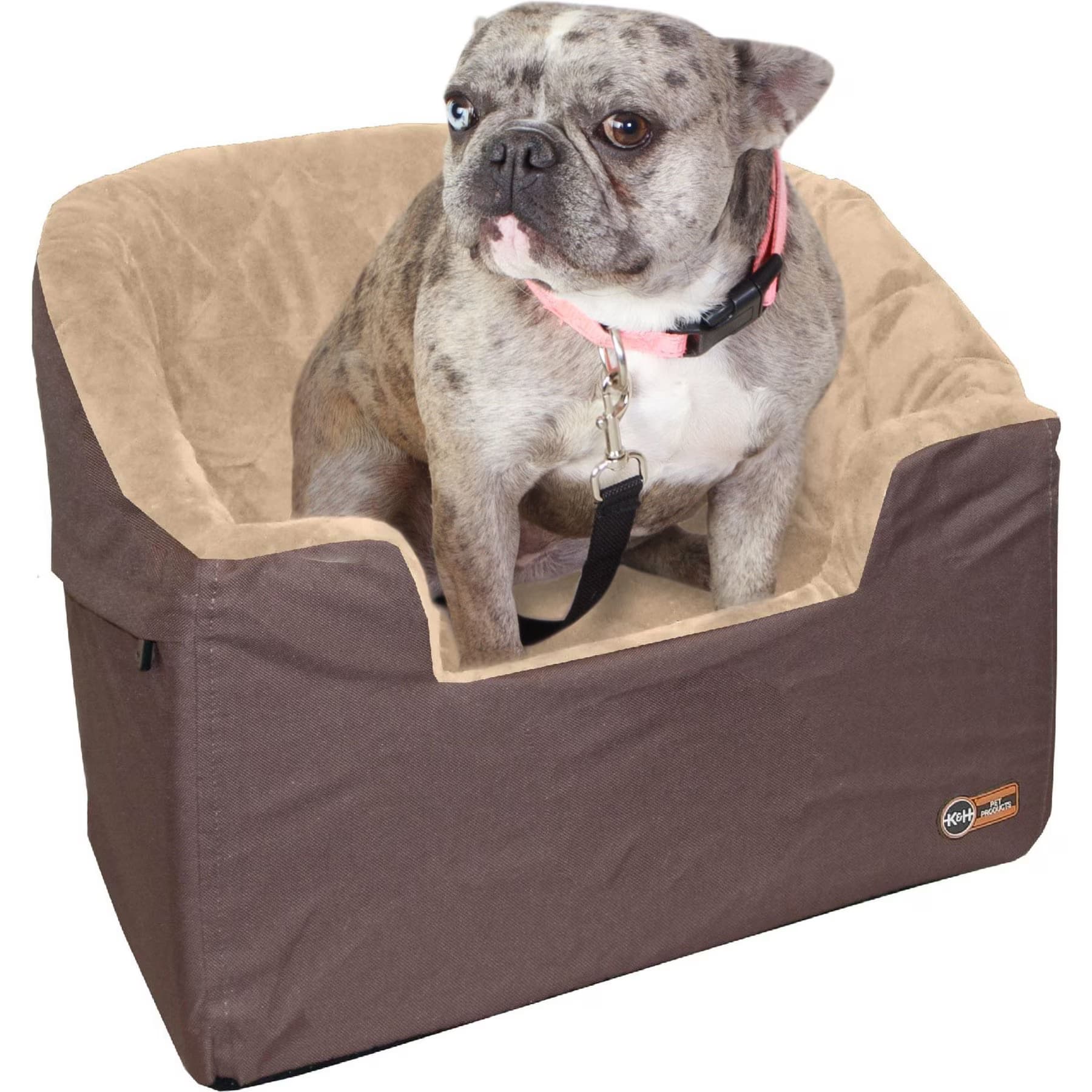 K&H Pet Products Bucket Booster Seat Knockdown Dog Booster Seat, Tan, Small — view 2