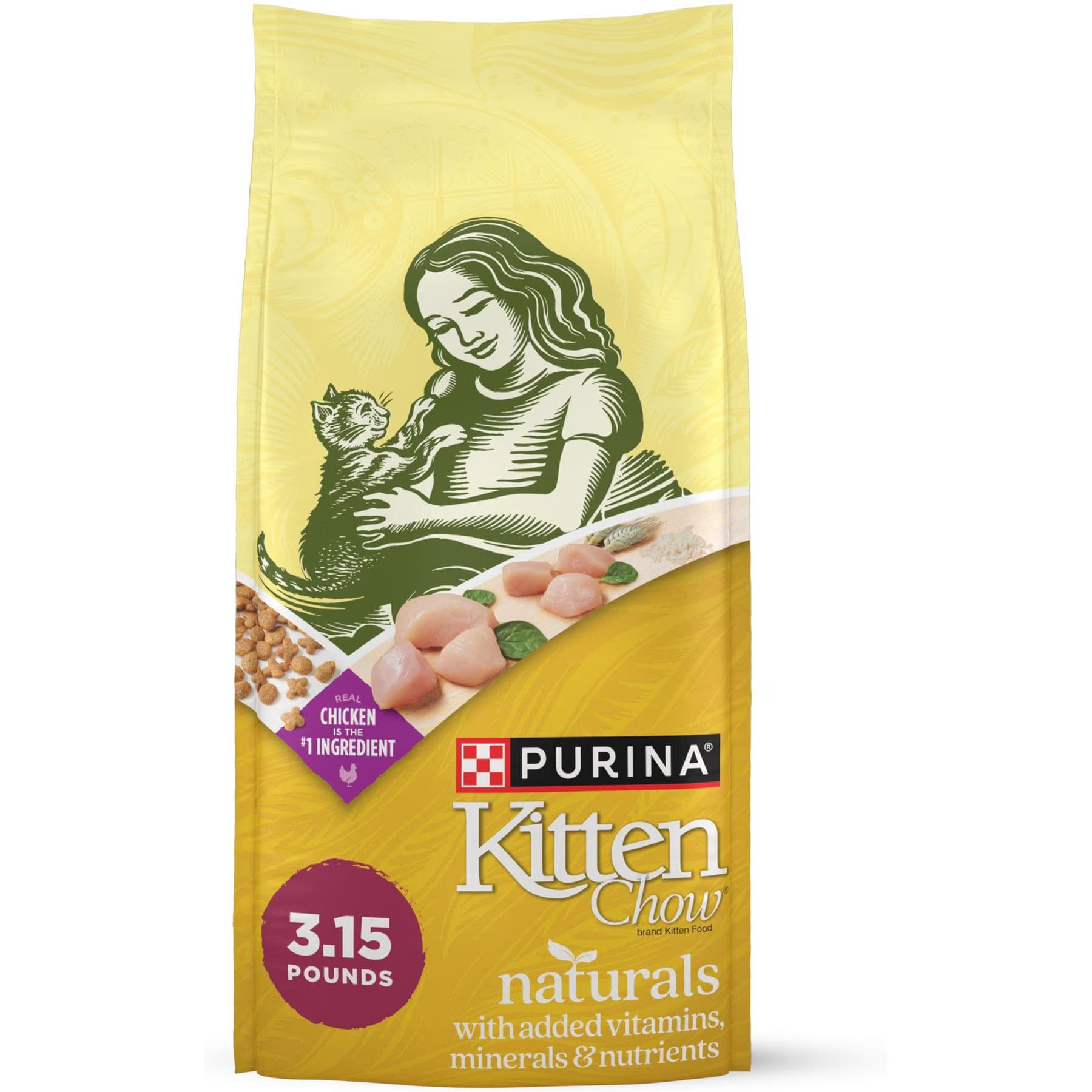 Kitten Chow Kitten Chow Naturals Original with Added Vitamins, Minerals & Nutrients Dry Cat Food