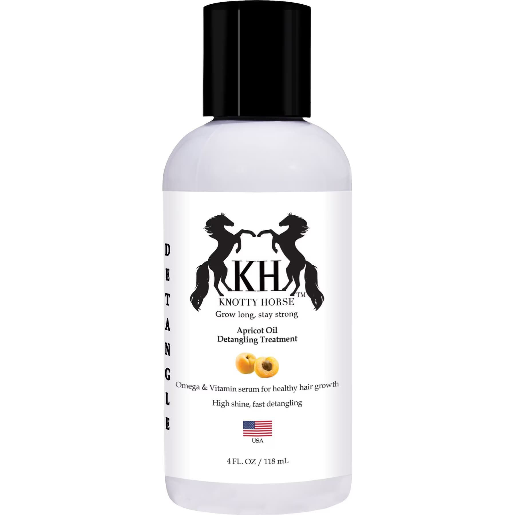 Knotty Horse Apricot Oil Detangling Horse Treatment, 12-fl oz bottle — view 2