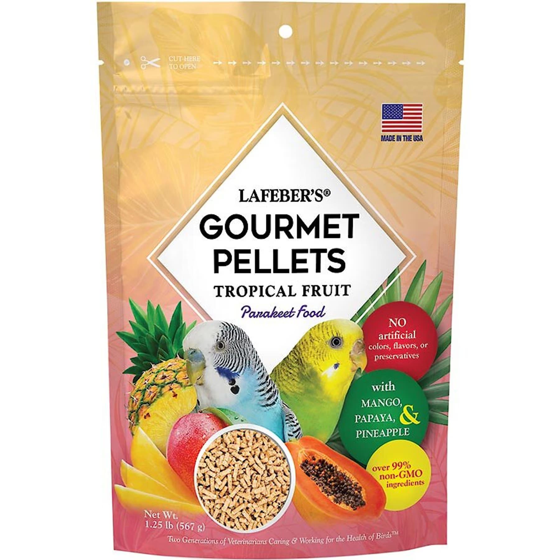 Lafeber Lafeber Tropical Fruit Gourmet Pellets Parakeet Bird Food