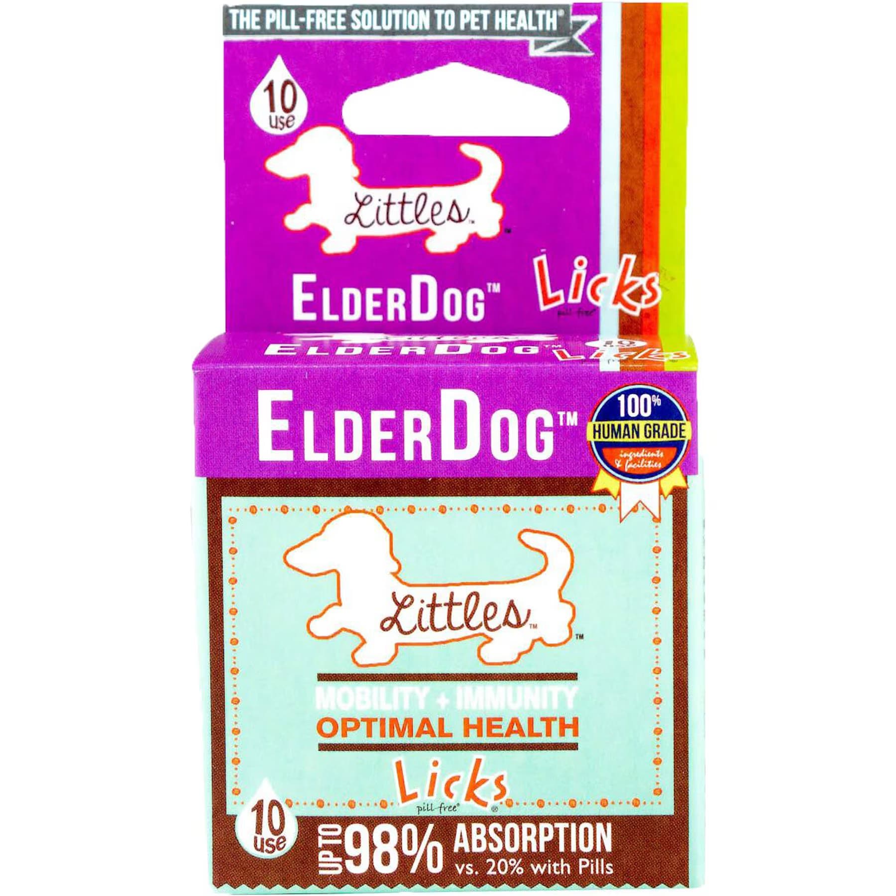 Licks Licks Littles ElderDog Chicken Flavored Supplement for X-Small & Small Breed Senior Dogs