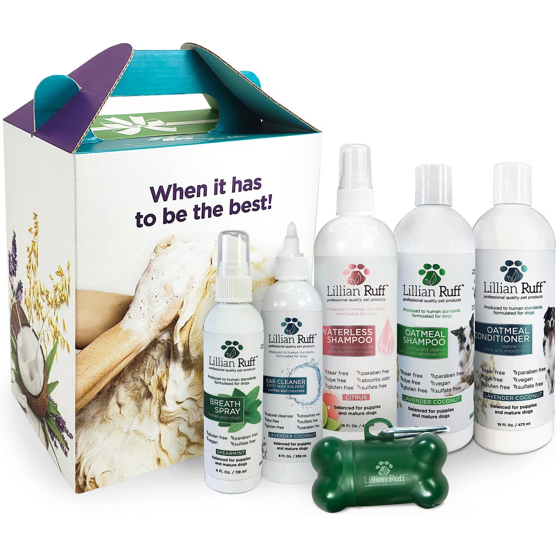 Lillian Ruff Lillian Ruff Dog & Cat Starter Pack, 16-fl oz bottles & 4-fl oz bottles