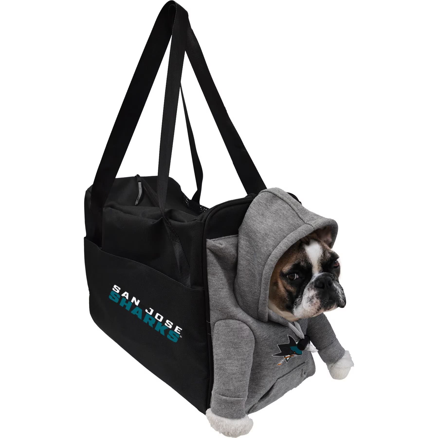 Littlearth Littlearth NHL Furry Fan Airline-Approved Dog & Cat Carrier Bag, San Jose Sharks
