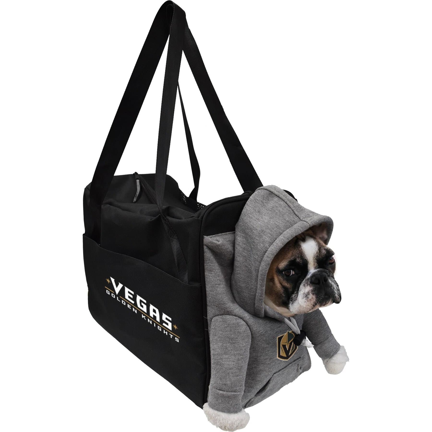 Littlearth Littlearth NHL Furry Fan Airline-Approved Dog & Cat Carrier Bag, Vegas Golden Knights