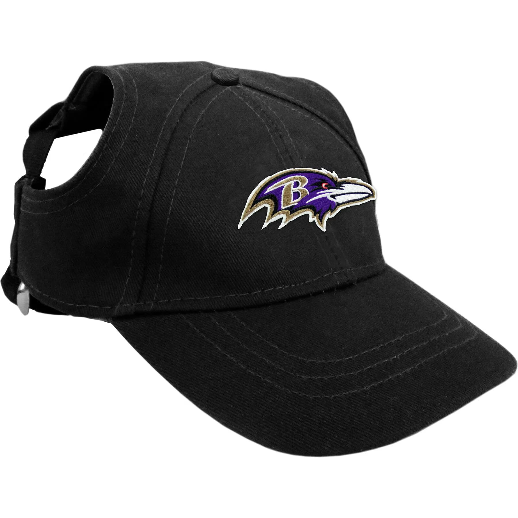 Littlearth NFL Dog & Cat Baseball Hat, Baltimore Ravens, X-Large — view 2