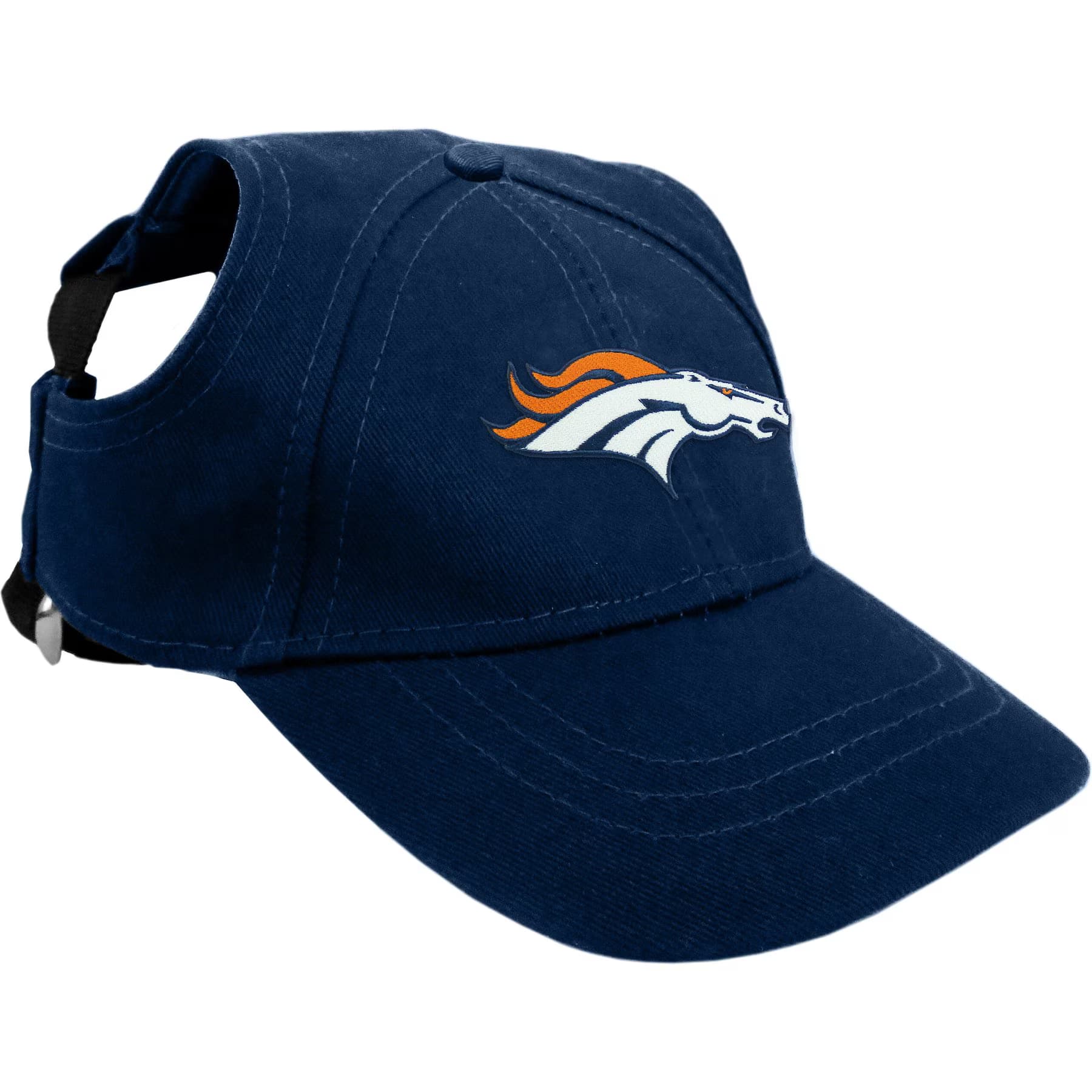 Littlearth NFL Dog & Cat Baseball Hat, Denver Broncos, X-Small — view 4