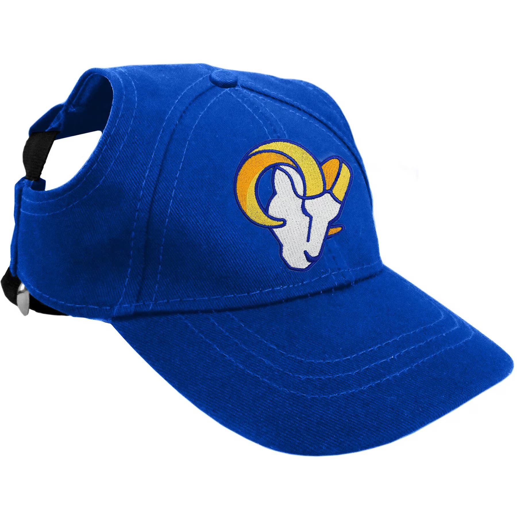Littlearth NFL Dog & Cat Baseball Hat, Los Angeles Rams, X-Large — view 3