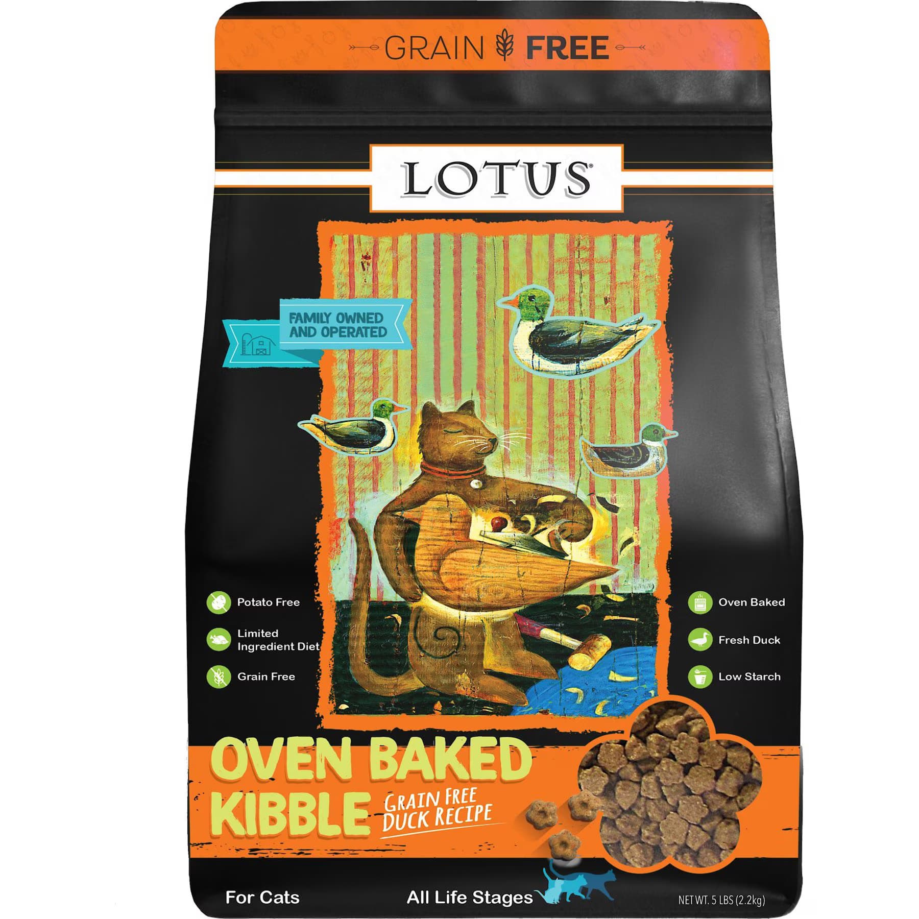 Lotus Oven-Baked Duck Recipe Grain-Free Dry Cat Food — view 2