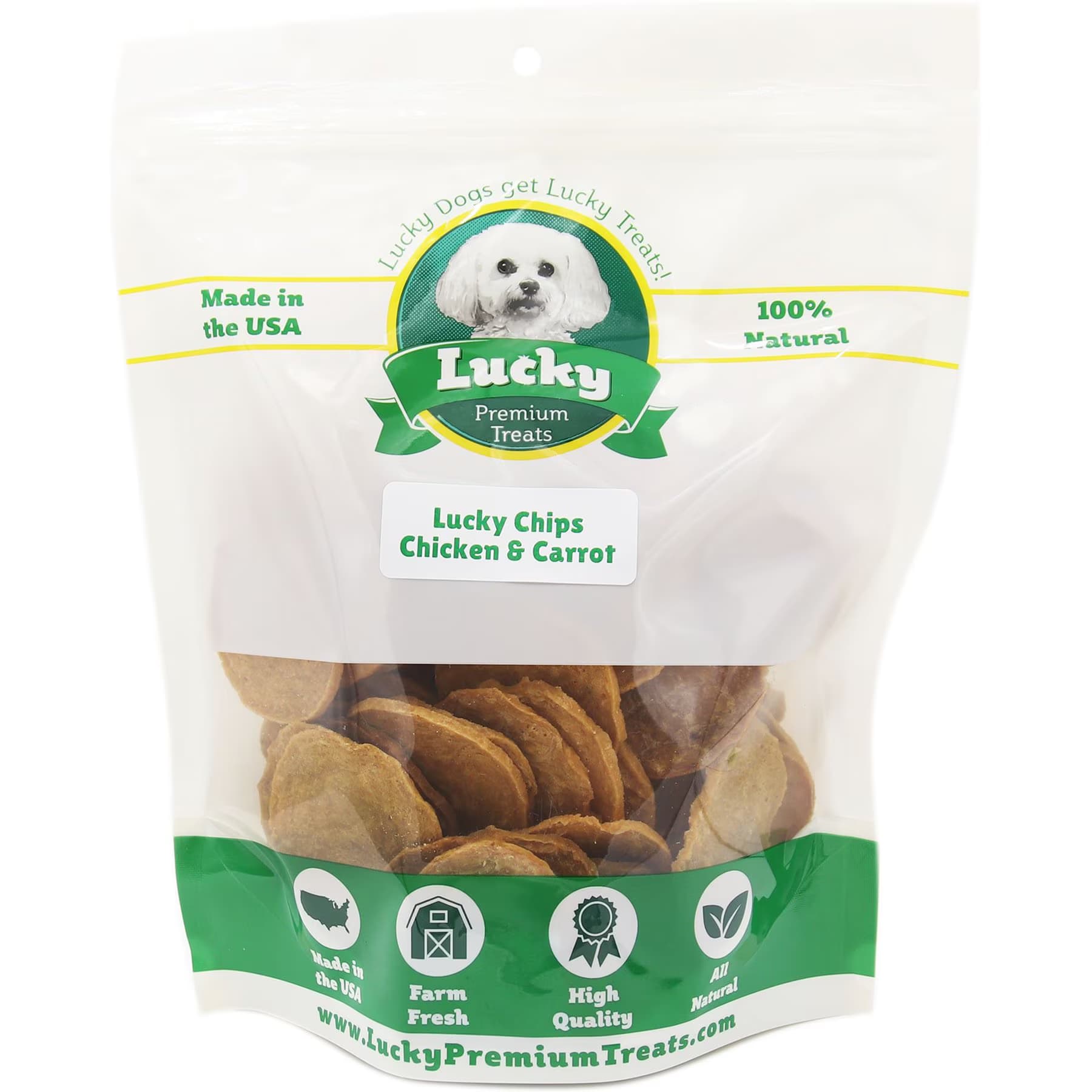 Lucky Premium Treats Lucky Premium Treats Lucky Chips Chicken & Carrot Dog Jerky Treat