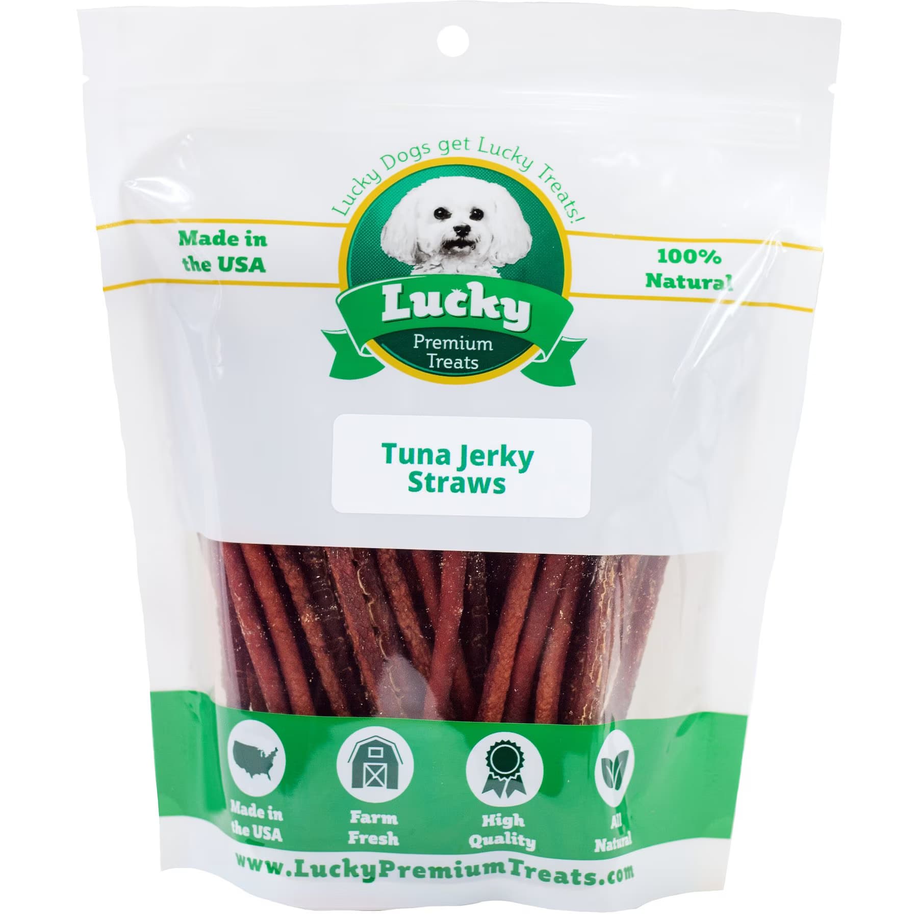 Lucky Premium Treats Tuna Jerky Straws Dog & Cat Treats — view 2