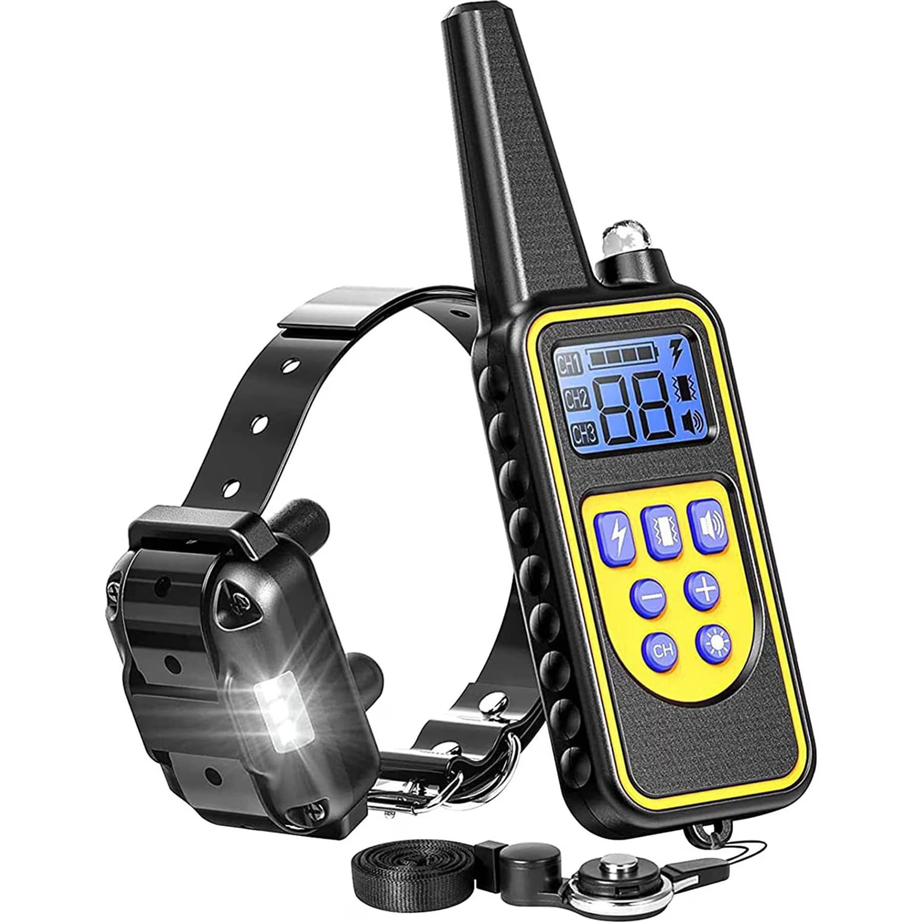 Luckypets Luckypets Rechargeable & Waterproof Dog Training Collar, Yellow