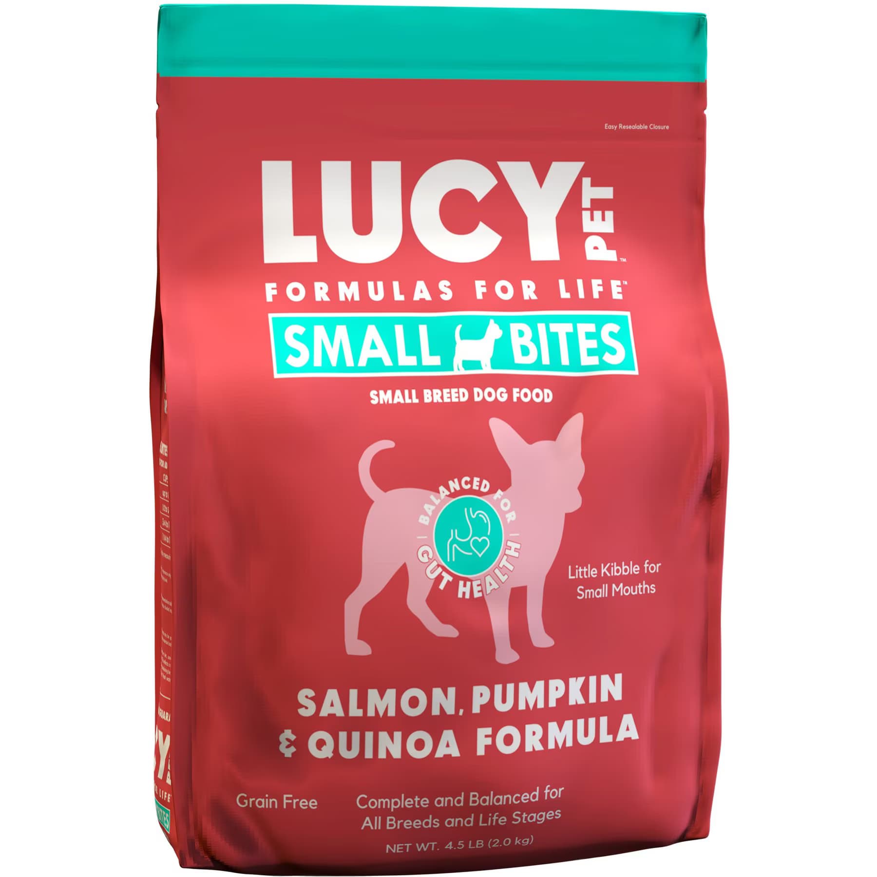Lucy Pet Products Lucy Pet Products Salmon, Pumpkin & Quinoa Small Bites Dog Food, 4.5-lbs bag
