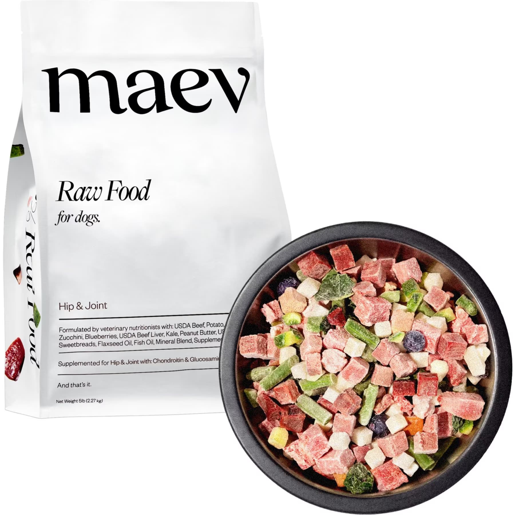 MAEV MAEV Hip & Joint Human-Grade Beef – Hip & Joint Raw Frozen Beef Dog Food, 20-lb bundle