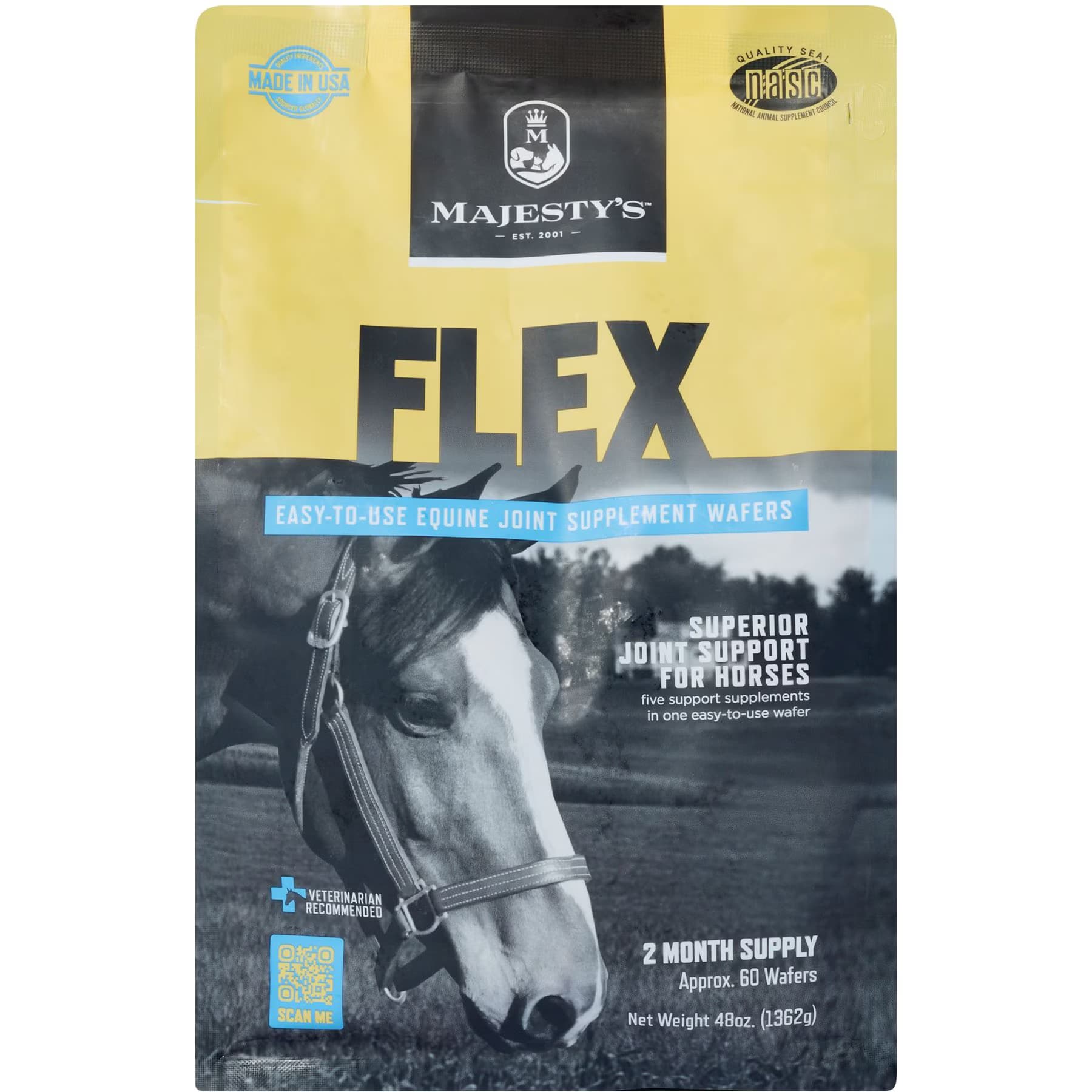 Majesty's Flex Joint Support Wafers Horse Supplement — view 2