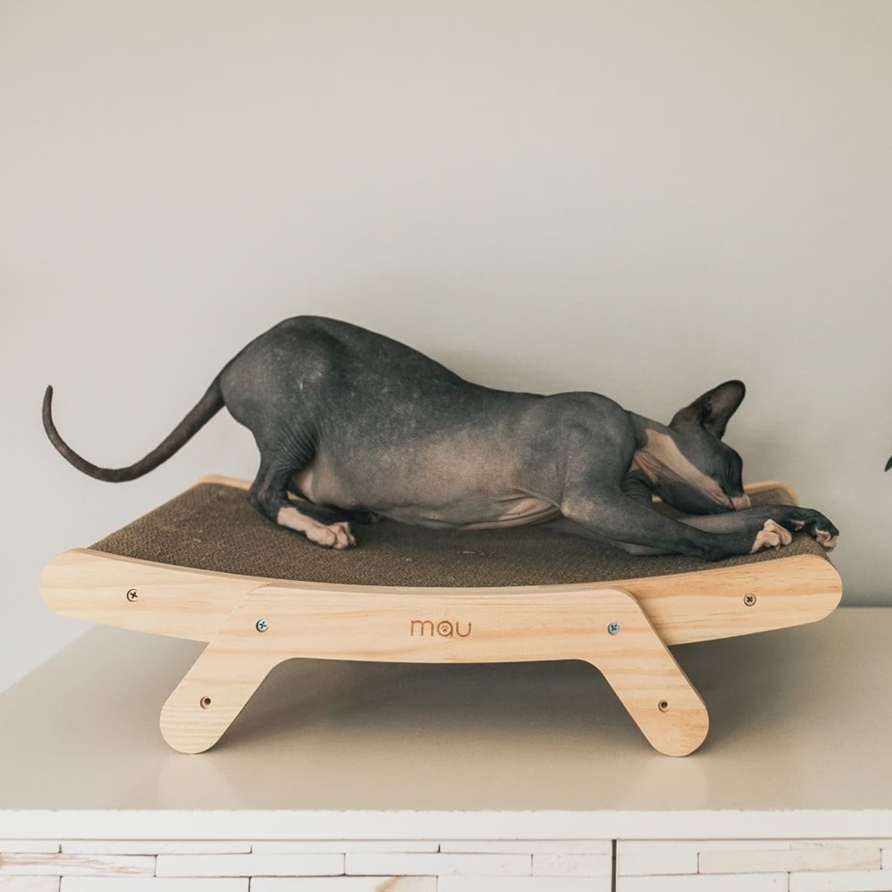 Mau Mau Cardboard Cat Scratcher, Medium
