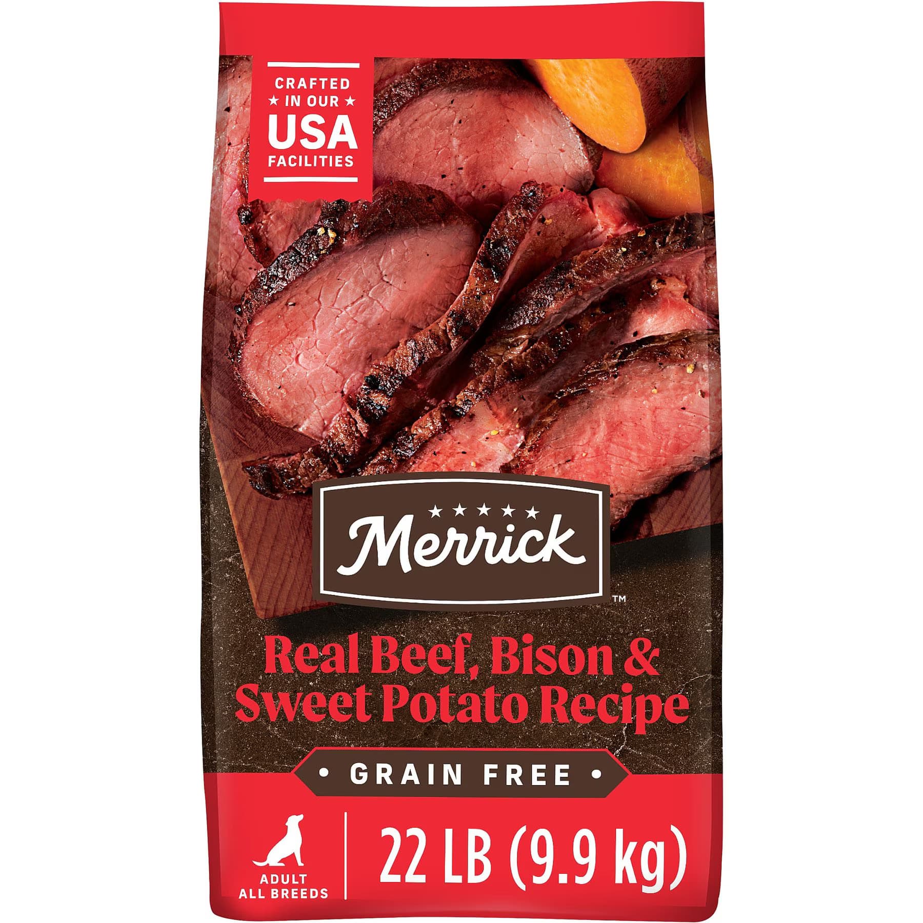 Merrick Merrick Grain-Free Real Bison, Beef + Sweet Potato Dry Dog Food Real Bison, Beef & Sweet Potato Recipe