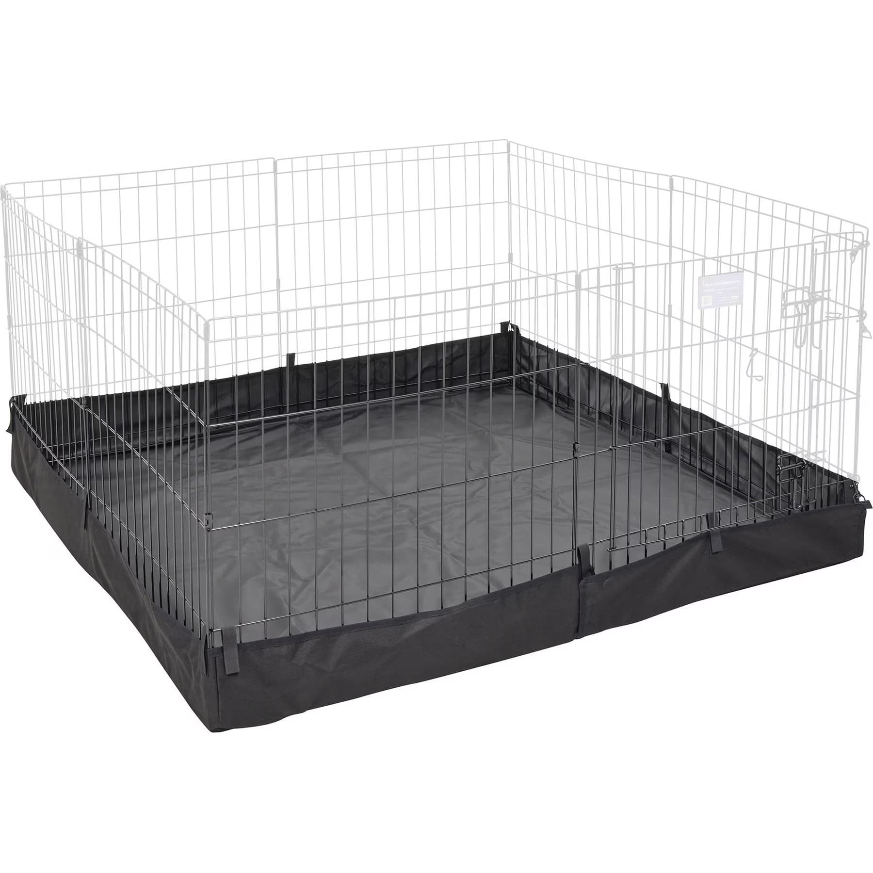 MidWest MidWest Canvas Dog Exercise Pen Base Cover Accessory, Square Configuration, Black