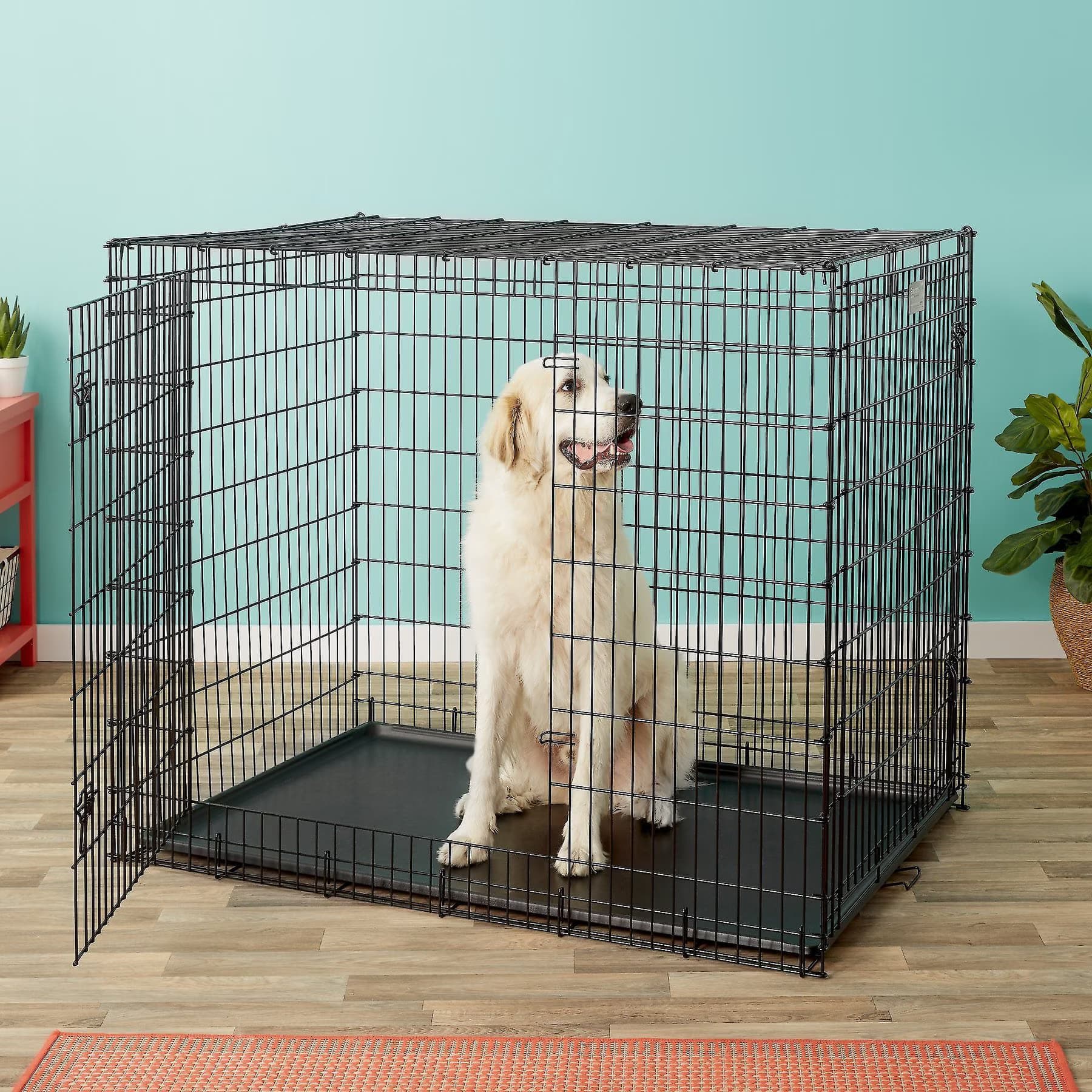 MidWest MidWest Solution Series XX-Large Heavy Duty Double Door Wire Dog Crate, 54-in L x 37-in W x 45-in H