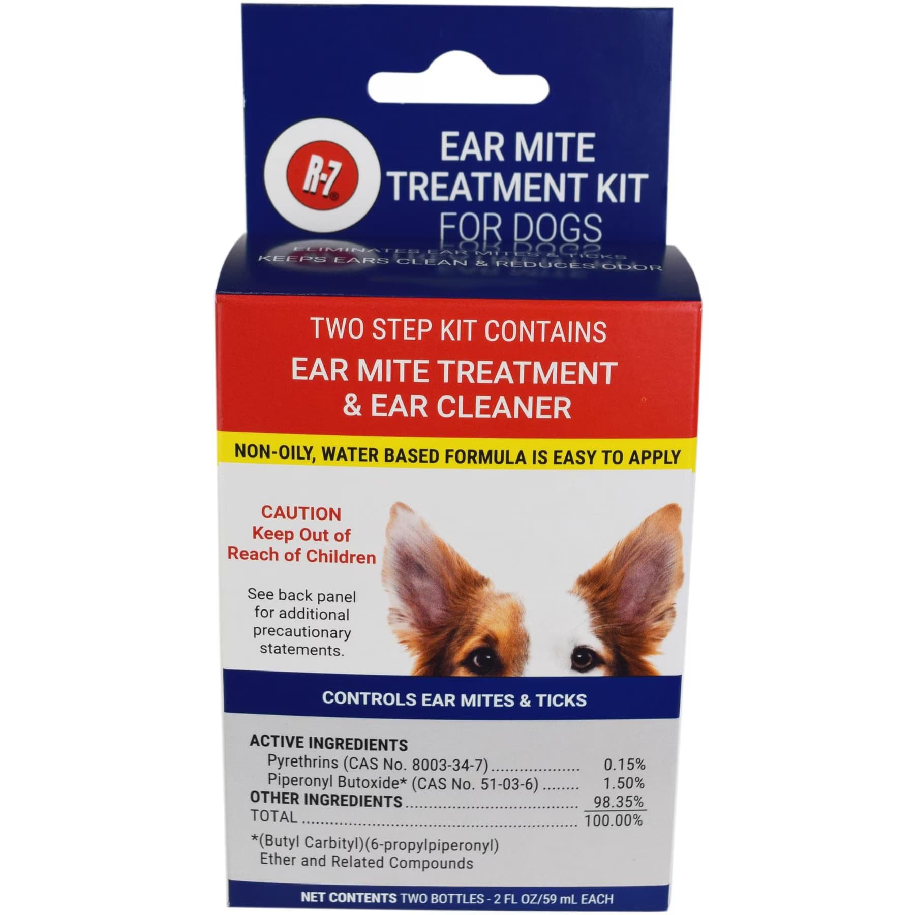 Miracle Care Miracle Care Ear Mite Treatment Kit for Dogs, 2-fl oz bottles