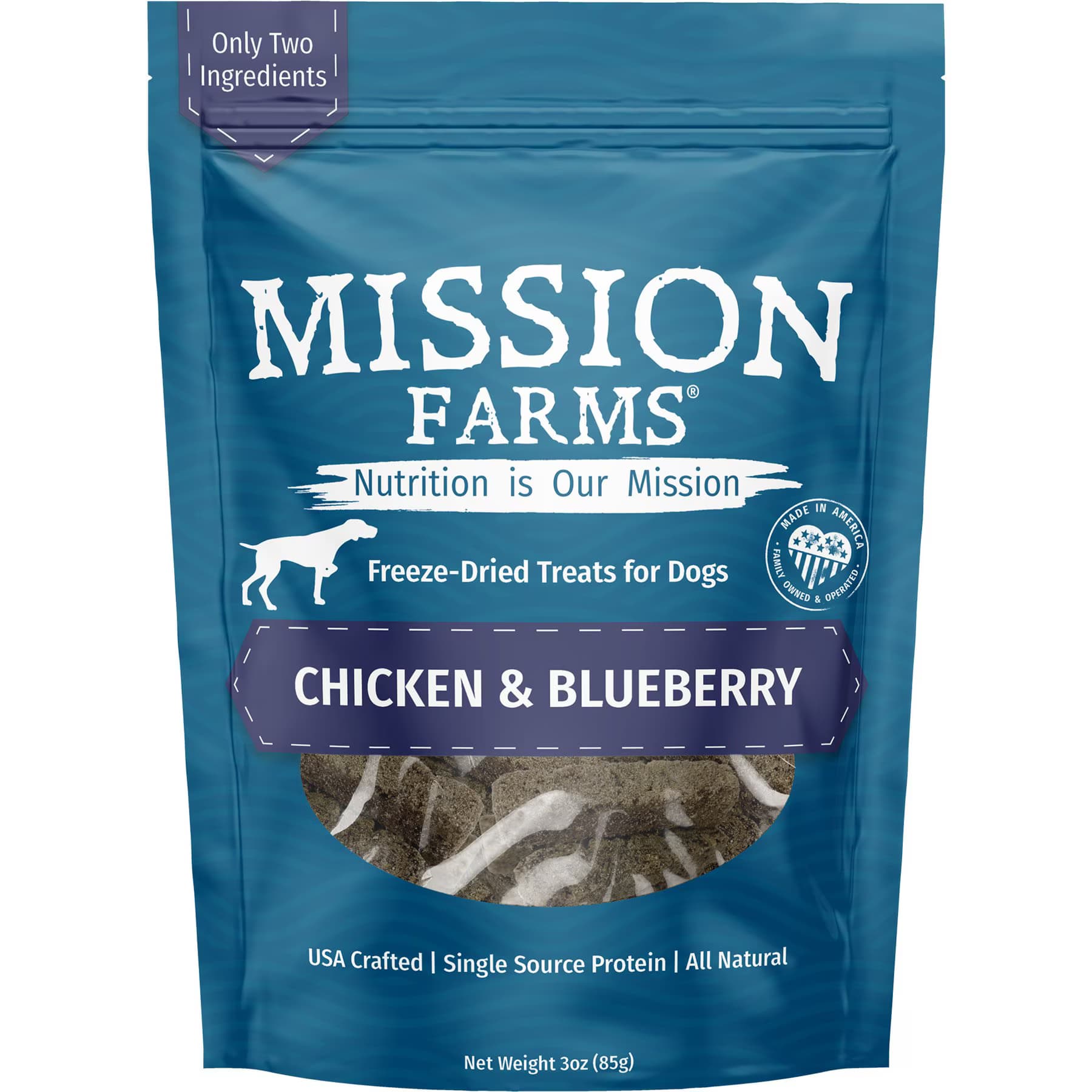 Mission Farms Mission Farms Chicken & Blueberry Adult Freeze-Dired Dog Treats