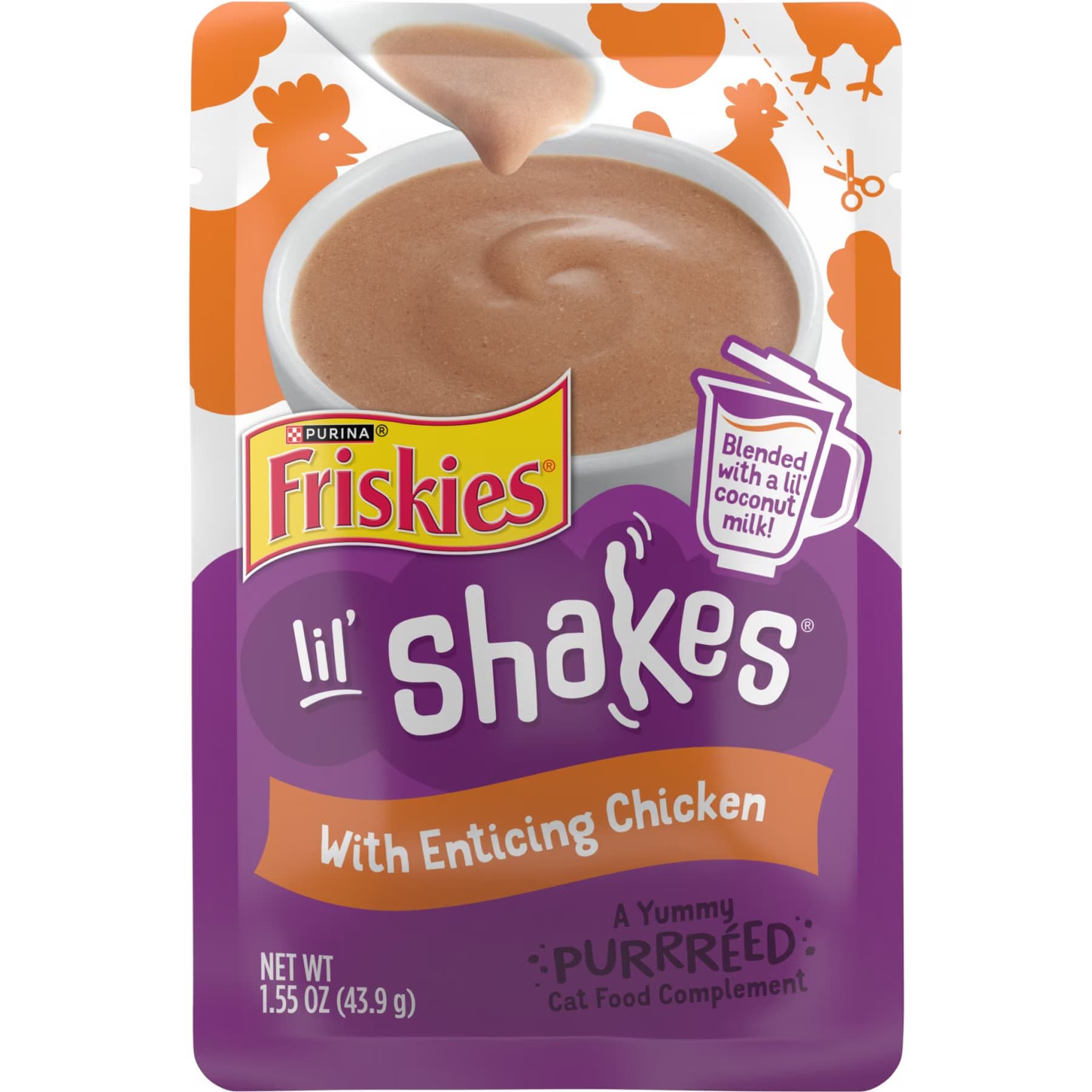 Friskies Friskies Pureed Topper Lil’ Shakes with Enticing Chicken Cat Food