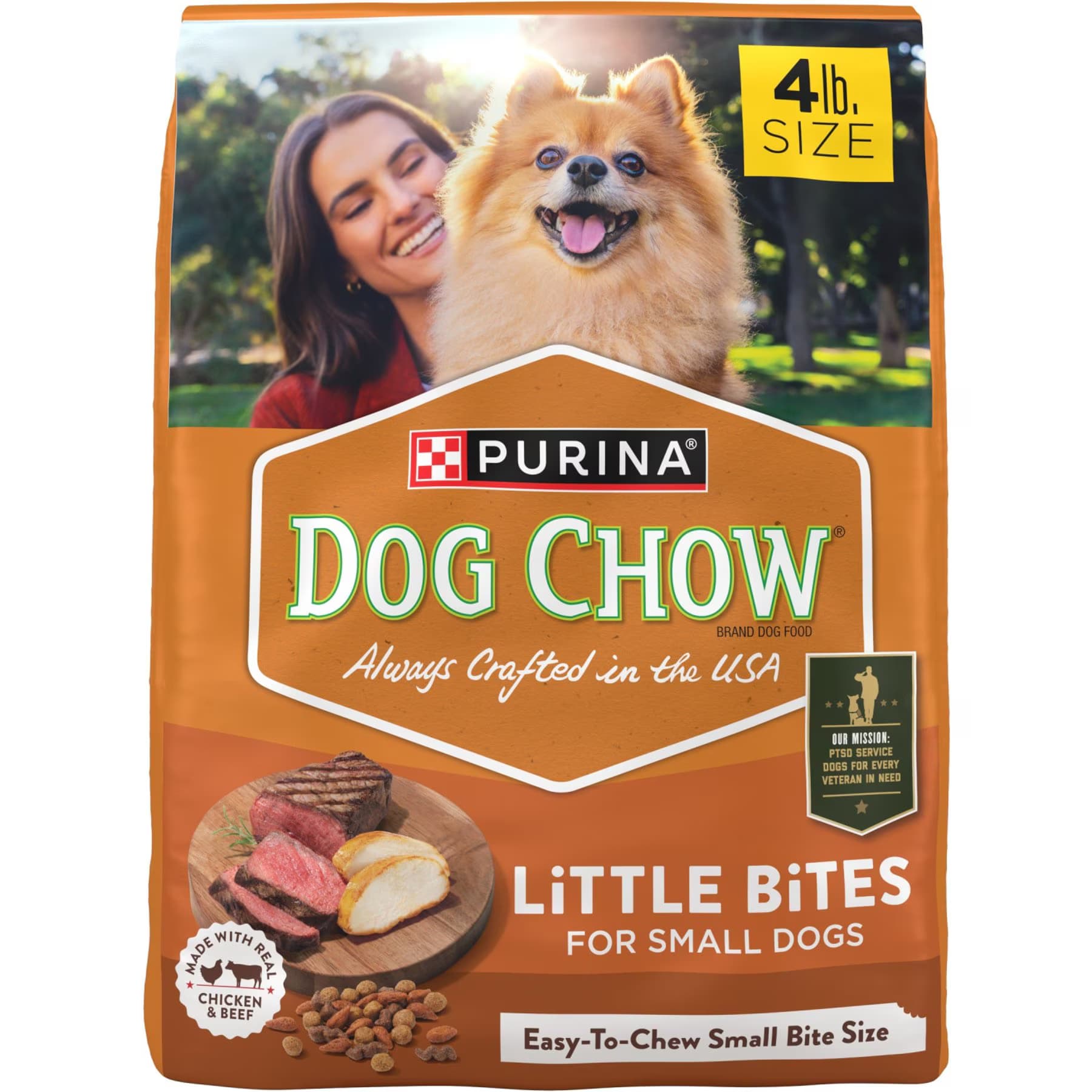 Dog Chow Dog Chow Adult Little Bites with Real Chicken & Beef Small Breed Dry Dog Food