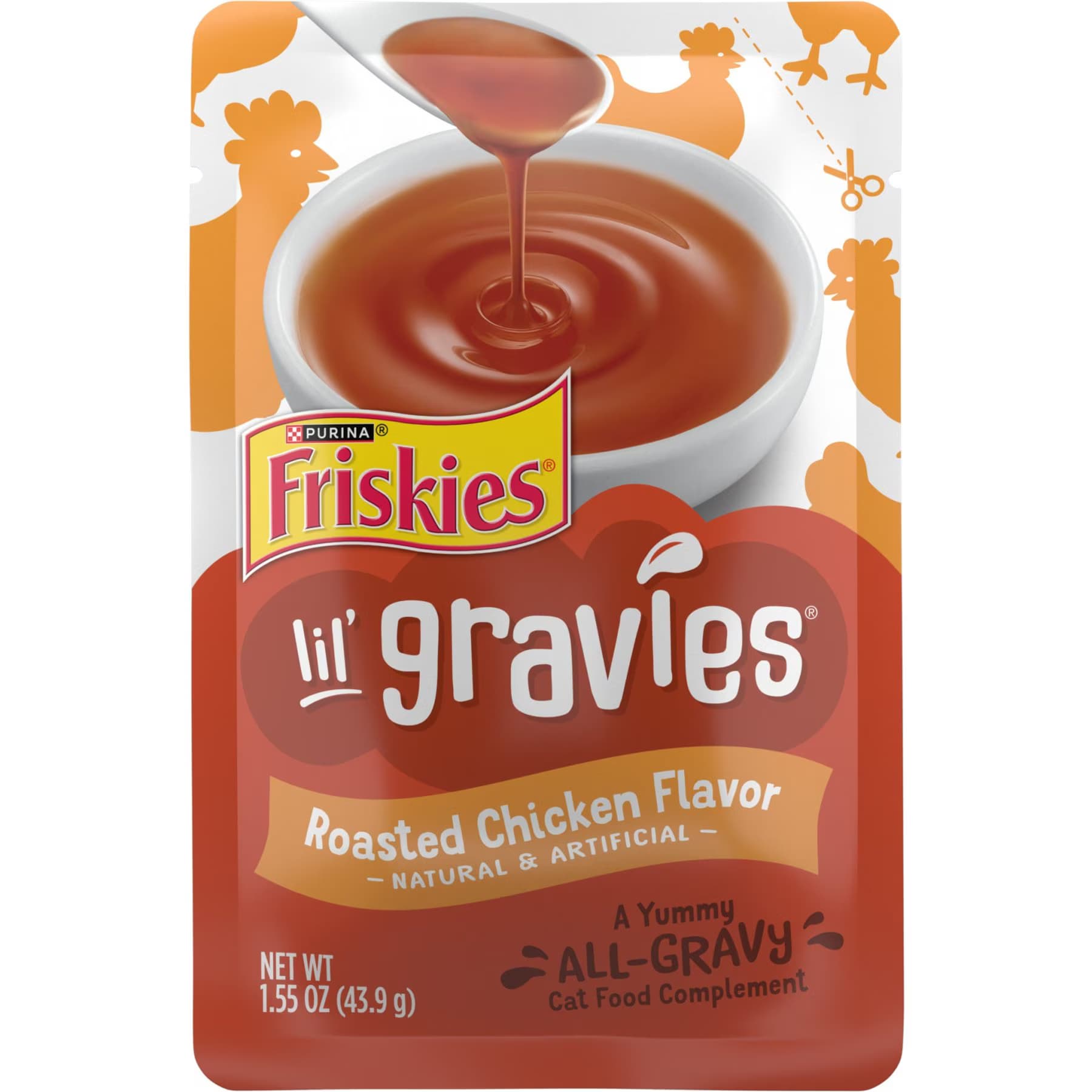 Friskies Lil' Gravies Roasted Chicken Flavor Cat Food Complement — view 2