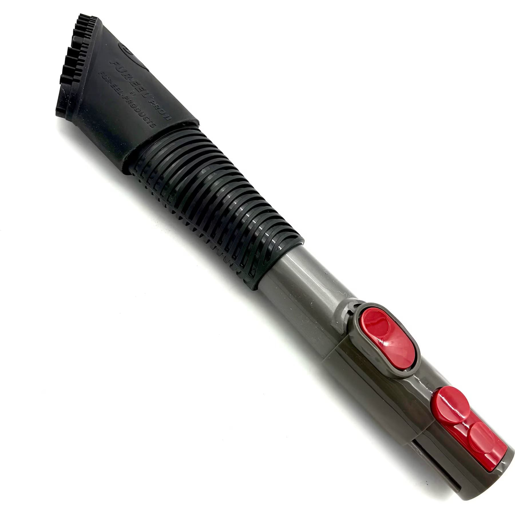 Buff Brite Buff Brite Fur Eel Pro Pet Fur Remover Vacuum Attachment & Dyson Adapter Kit, Black