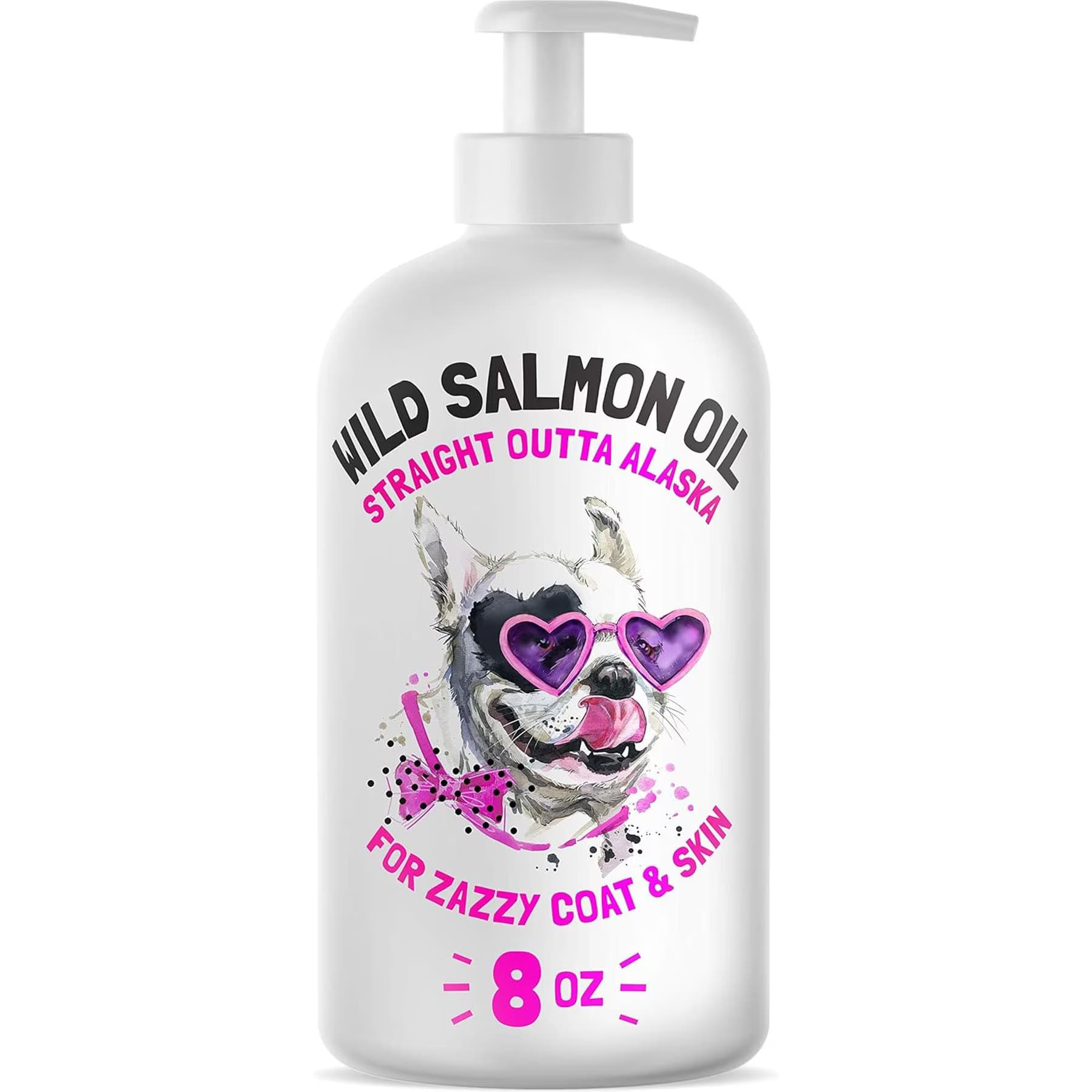 Legitpet Legitpet Wild Caught Alaskan Salmon Oil Liquid Skin & Coat Supplement for Dogs & Cats, 8-fl oz bottle