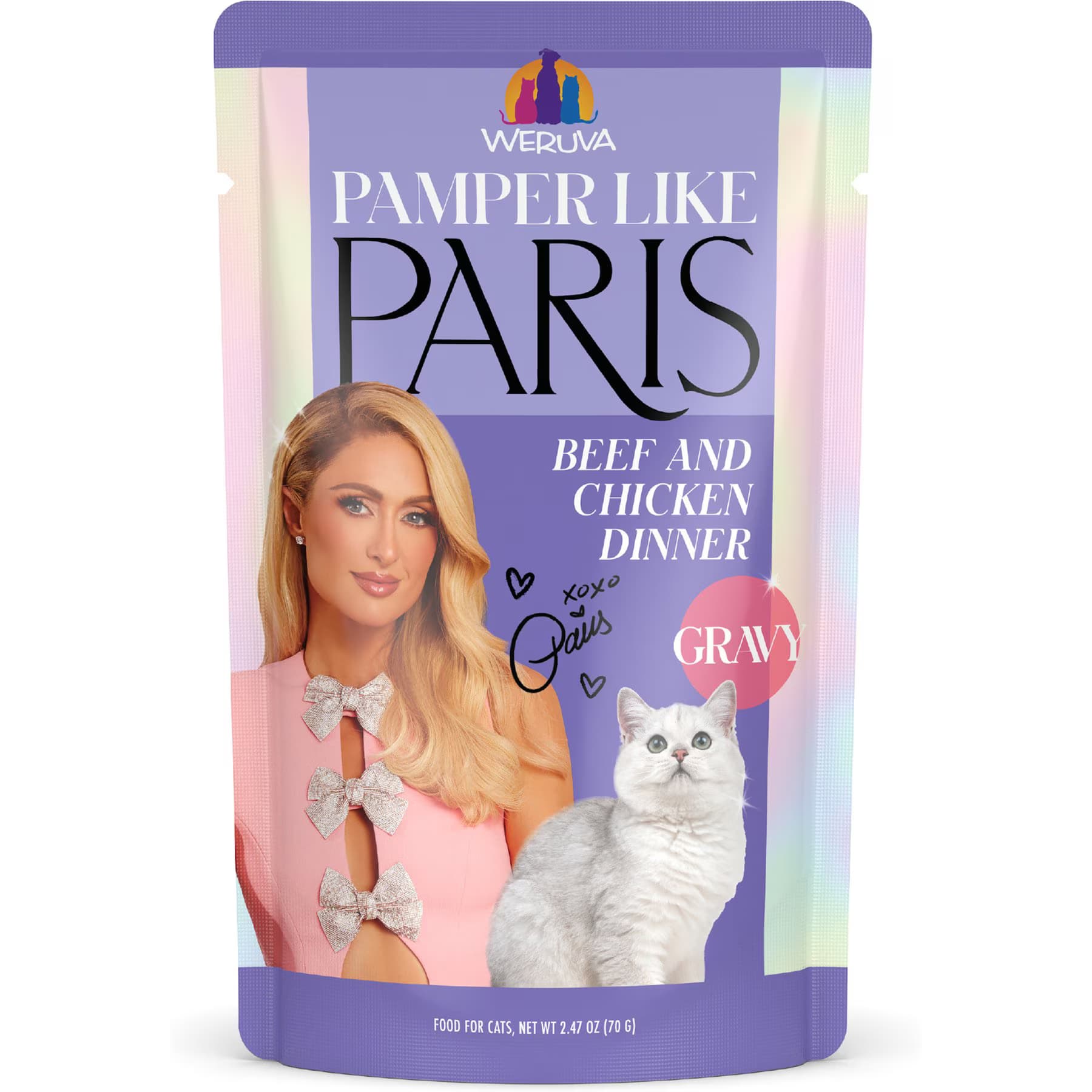 Pamper Like Paris Pamper Like Paris Beef & Chicken Dinner in Gravy Grain-Free Shredded Wet Cat Food